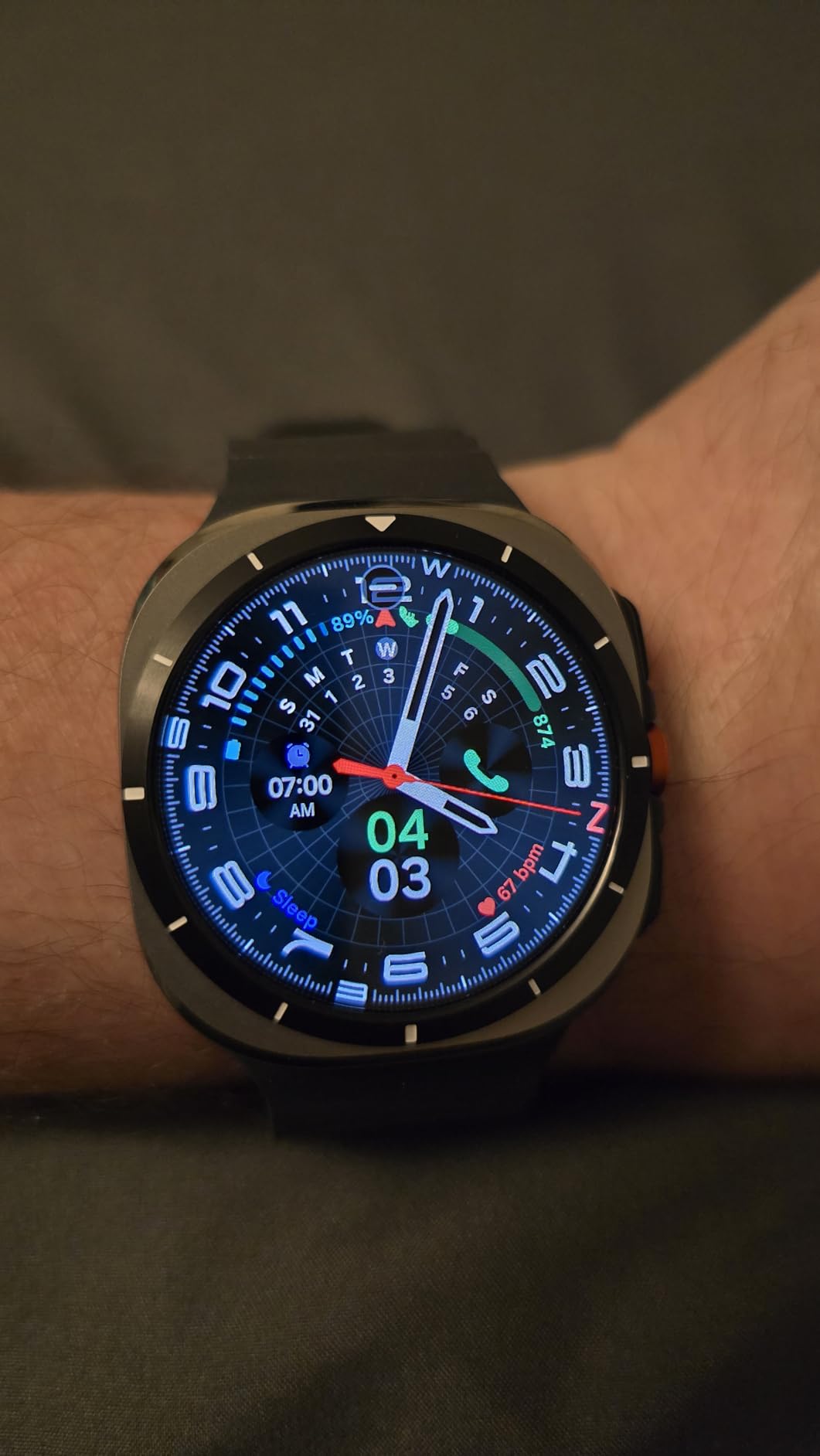 Samsung Galaxy Watch Ultra (2025) 47mm LTE Smartwatch, Titanium Casing, Advanced Sleep Coaching, Running Coach, Energy Score, Heart Rate Tracking, GPS, Titanium Blue customer photo 2