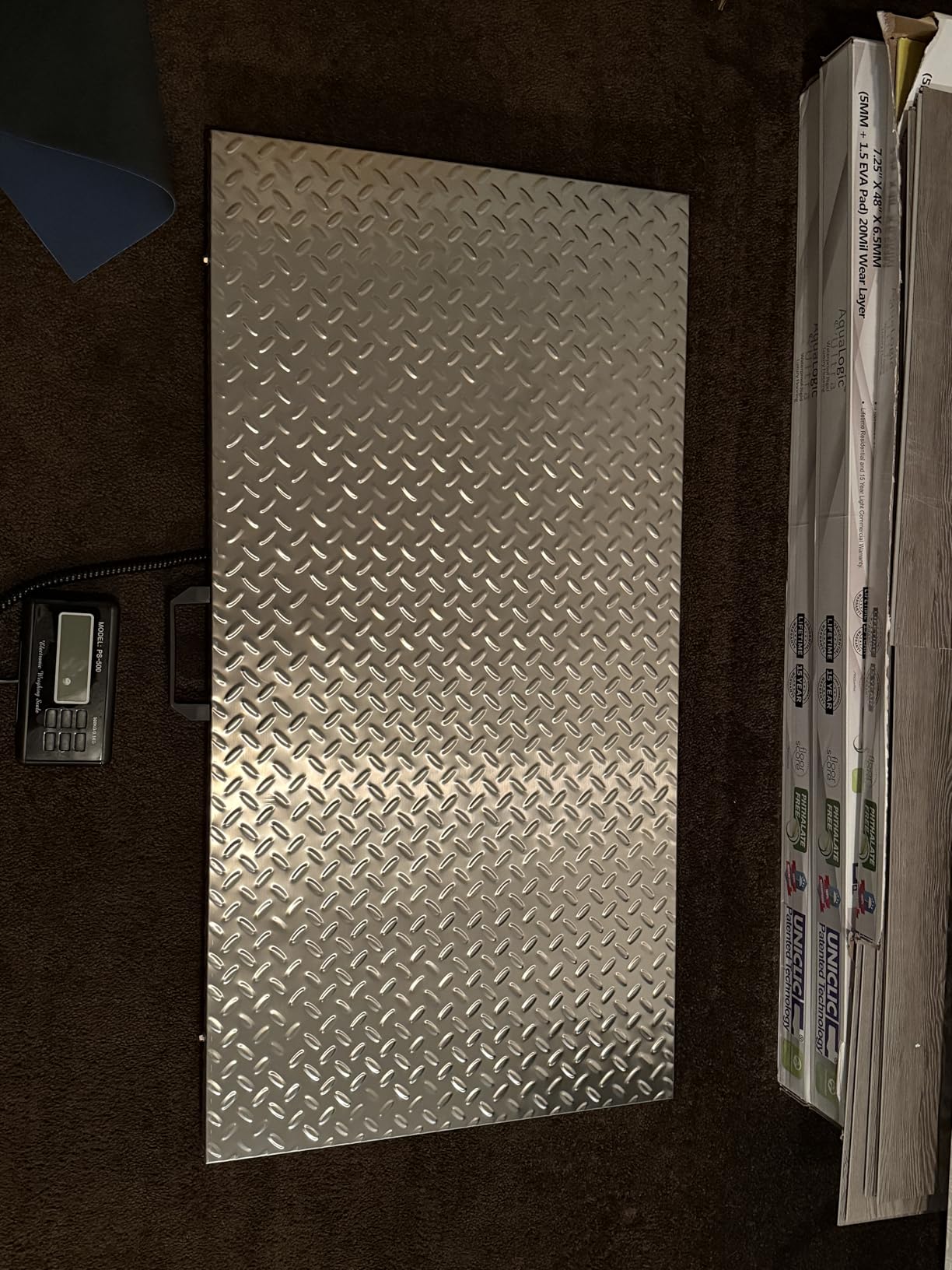 Antstone Dog Scale for Large Breed 1100lb X 0.2lb Livestock Scale for Pigs, Cattle with 40.7 X 20.9 Stainless Steel Weighing Platform customer photo 1