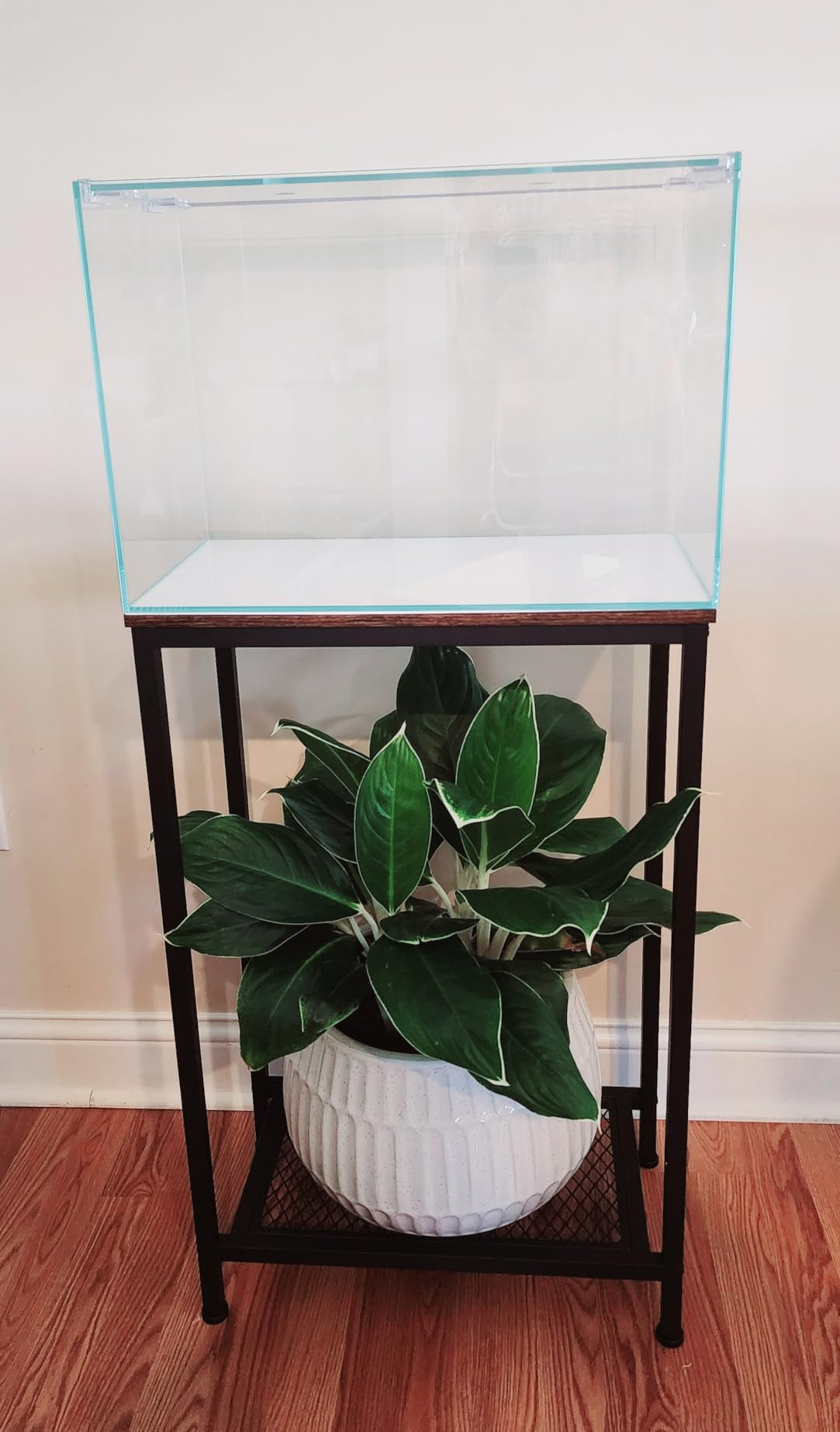 20-29 Gallon Fish Tank Stand, 3-Tier Adjustable Large Aquarium Stand, Metal Reptile Breeder Turtle Terrarium Rack Plant Shelf for Home Office customer photo 1