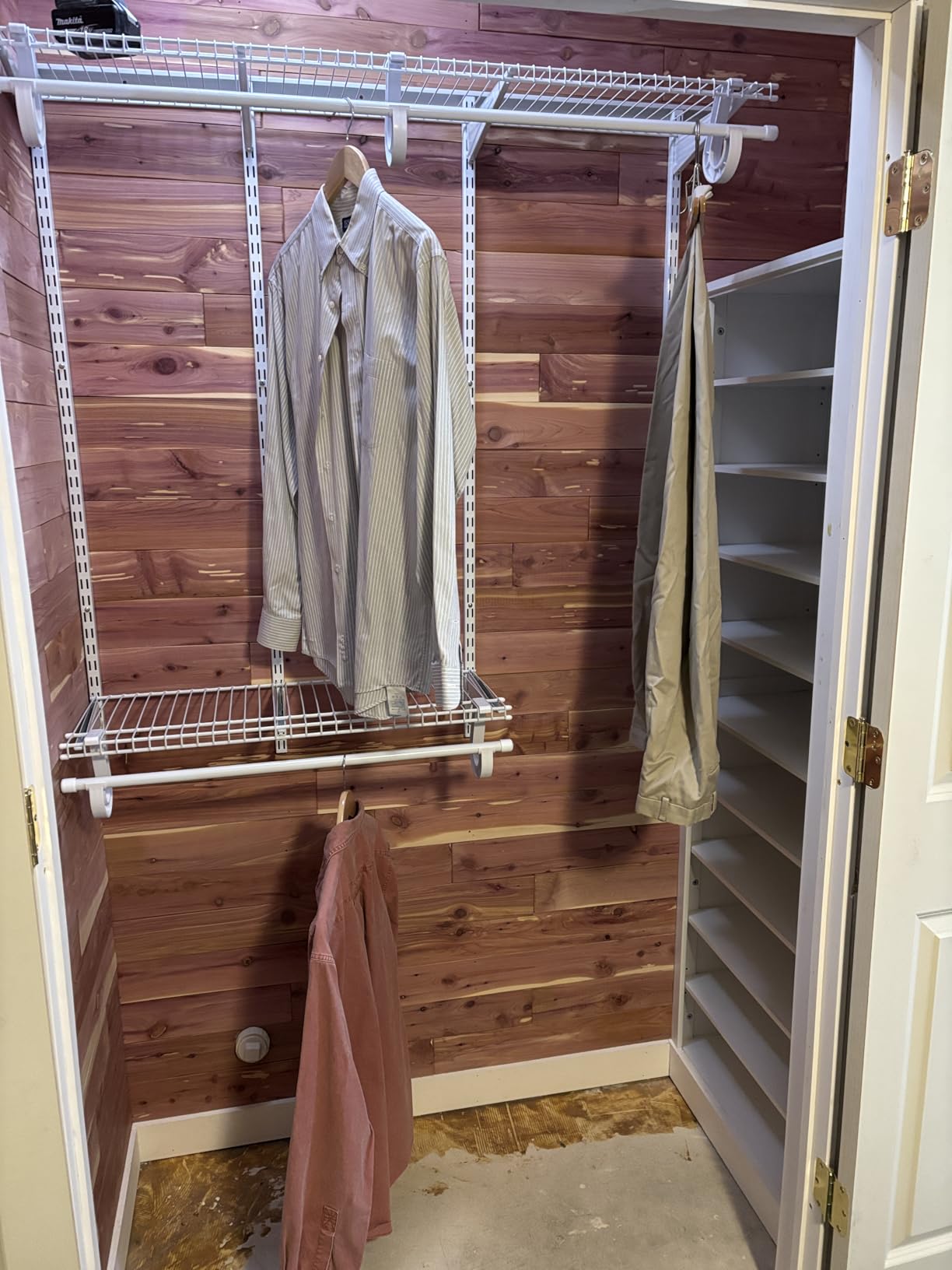 2-4 Ft. Expandable Closet Organizer System Kit, White Custom Metal Wire Shelving, Organization and Storage Shelves Wall Mounted with Hanging Rods customer photo 1