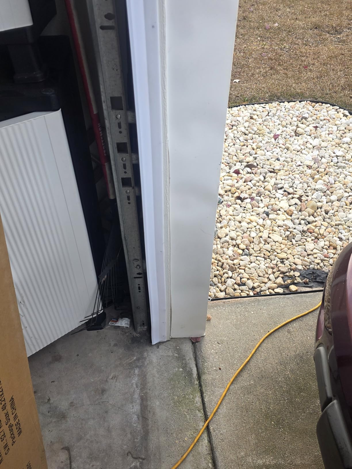 Garage Door Seal Top and Sides - 40 Ft Garage Door Weather Stripping Side Seal, Heavy Duty Weatherproof TPE, Insulates, Prevents Drafts customer photo 2