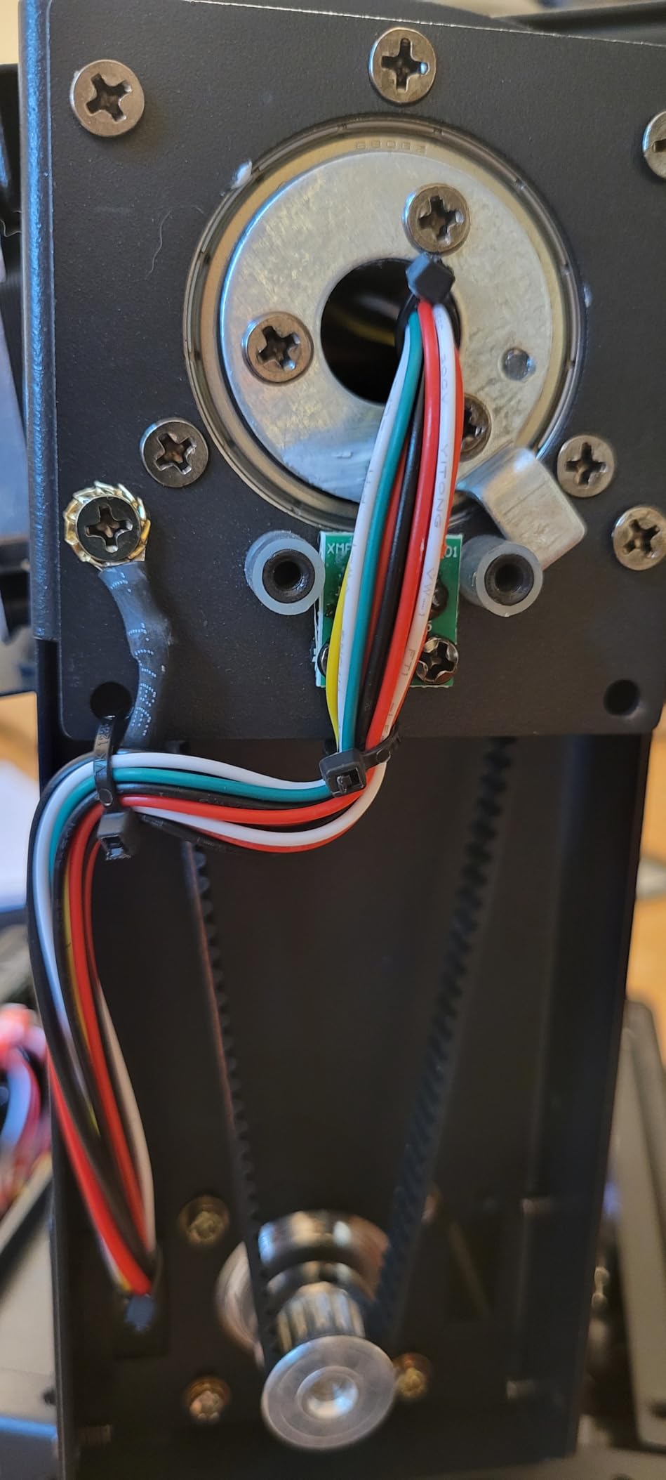 DJ Moving Head Light, XYZ 3-Axis Infinite Rotating 7 LED Beams Stage Lighting with 108x0.2W Colorful Circle, Starry, Amber Strobe Effect, Sound Activate DMX512 19/25CH for Disco Party Wedding Live House customer photo 2