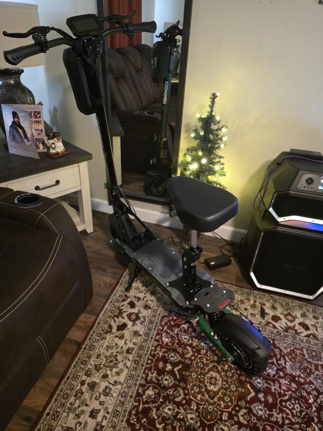 ZU06 Electric Scooter, 1200W Motor Up to 35 MPH, 52V 20Ah Battery 50 Miles Long Range, NFC Smart Unlock & Dual Disc Brakes with EABS, 10