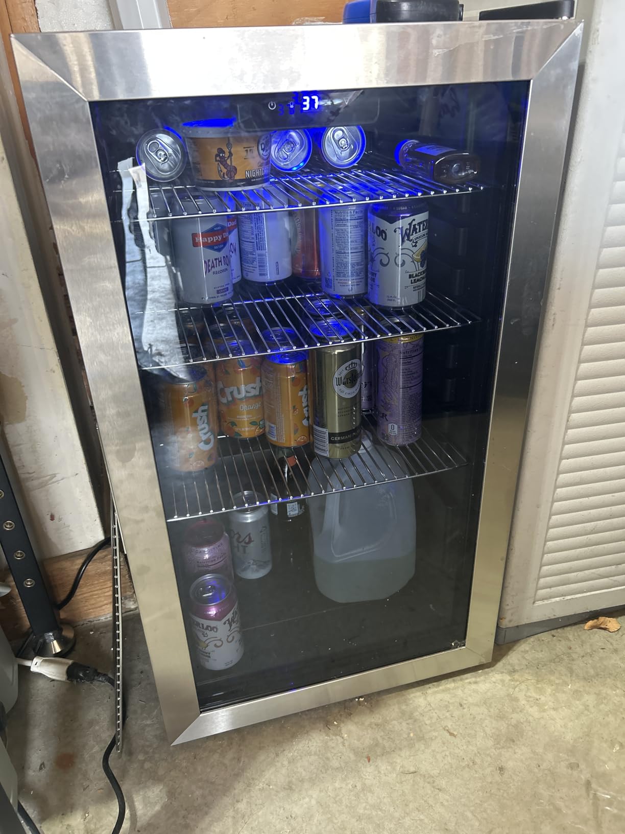 24 Inch Black Dual Zone Wine Fridge, 20 Bottle & 88 Cans Wine and Beverage Refrigerator with Glass Door, Undercounter & Freestanding customer photo 1