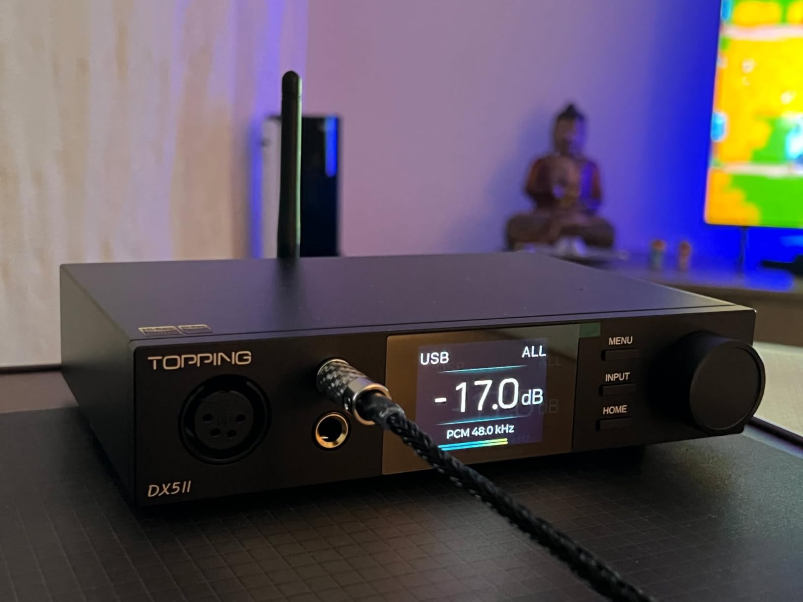 TOPPING DX5 II Hi-Res DAC & Headphone Amp Combo - Dual ES9039Q2M, X-Hybrid Amp, 10-Band PEQ, LDAC Bluetooth 5.1, 4.4mm Balanced & 6.35mm Headphone Output, Preamp Mode, 12V Trigger (White) customer photo 1