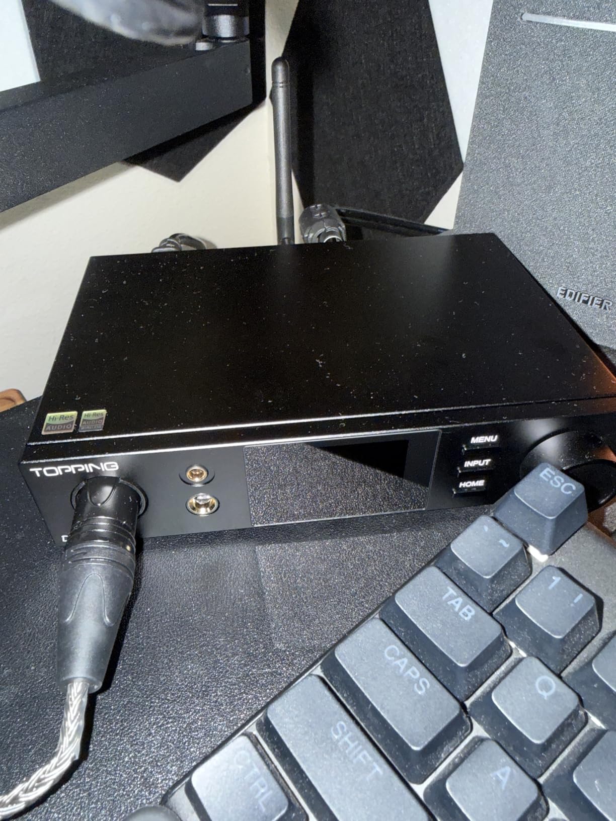 TOPPING DX5 II Hi-Res DAC & Headphone Amp Combo - Dual ES9039Q2M, X-Hybrid Amp, 10-Band PEQ, LDAC Bluetooth 5.1, 4.4mm Balanced & 6.35mm Headphone Output, Preamp Mode, 12V Trigger (White) customer photo 2