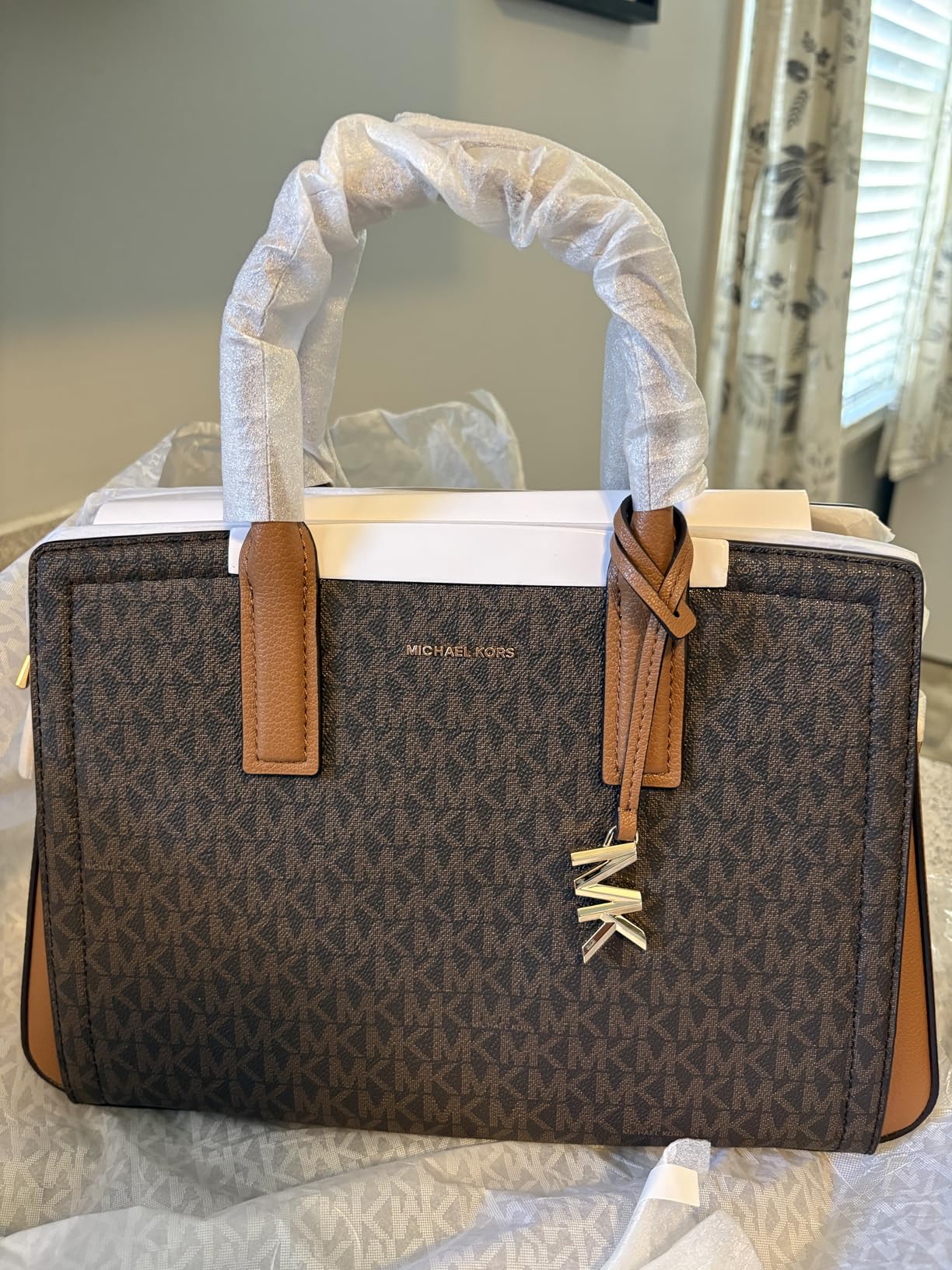 Michael Kors womens Laila Medium Satchel customer photo 2