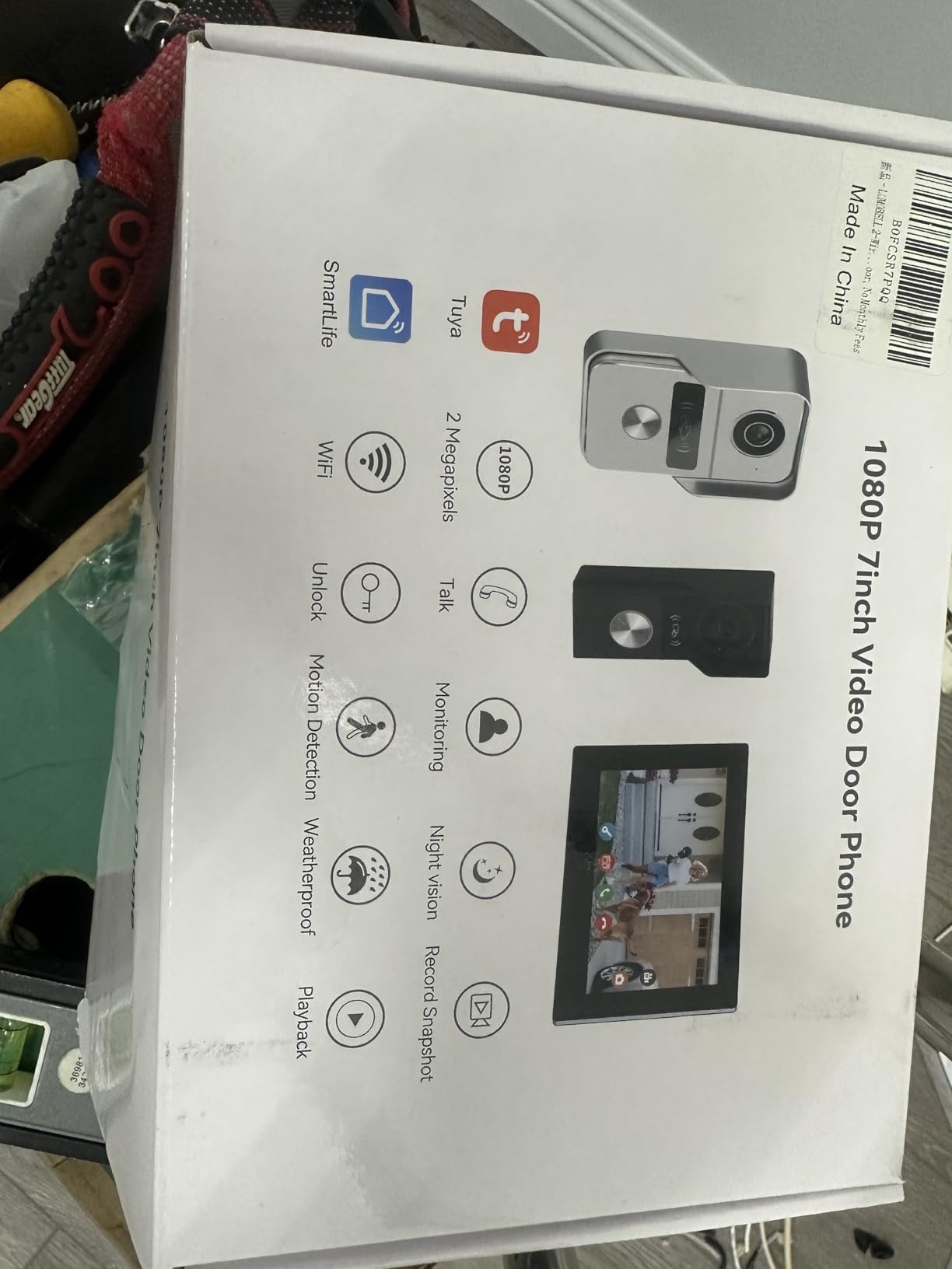 Wired Video Doorbell Camera with Indoor Monitor, Video Intercom System, 7
