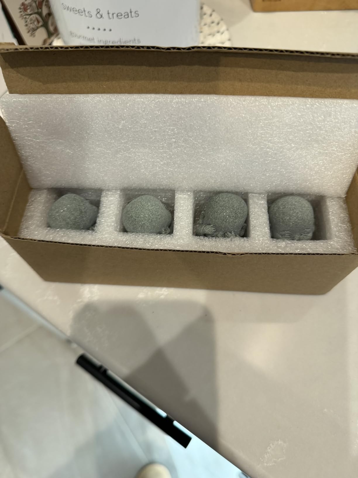 4Pcs Baby Buddha Statue Set, 2 Inch Mini Zen Monk, Sandstone Buddha for Desk Decor, Laughing Buddha for Good Luck customer photo 2