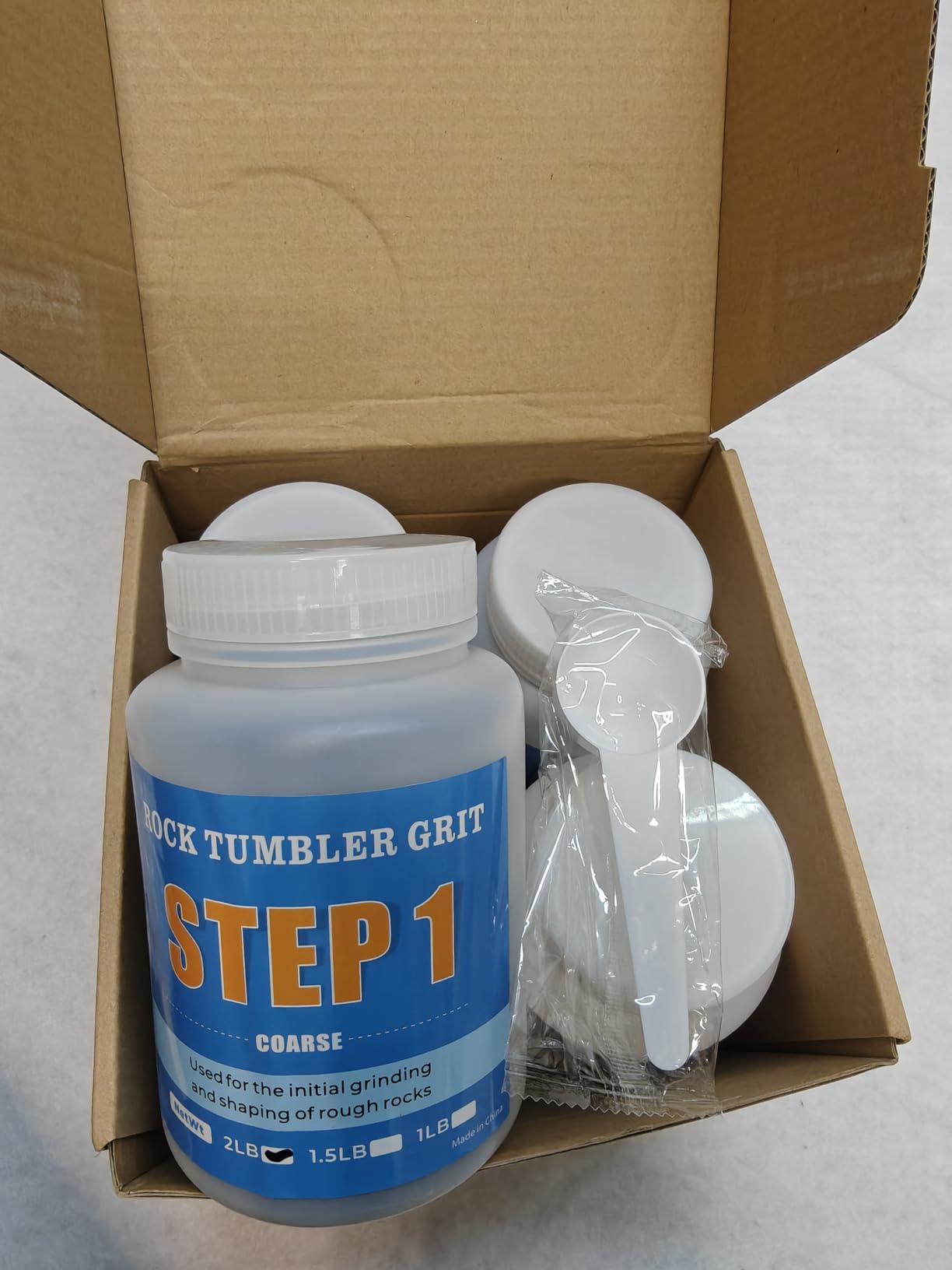 Professional Rock Tumbler Kit - 4LB Large Capacity Barrel with Brushless Motor & Heavy Metal Base, Adjustable Speed & 9-Day Timer, Includes All Accessories, Rock Polisher for Adults & Collectors customer photo 2