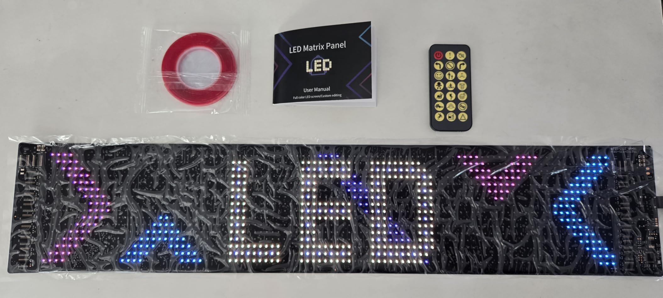 24''x5'' Programmable LED Sign with Bluetooth Control, Flexible Scrolling LED Signs for Business, Custom Text & Adjustable Brightness & IP65 Waterproof customer photo 1