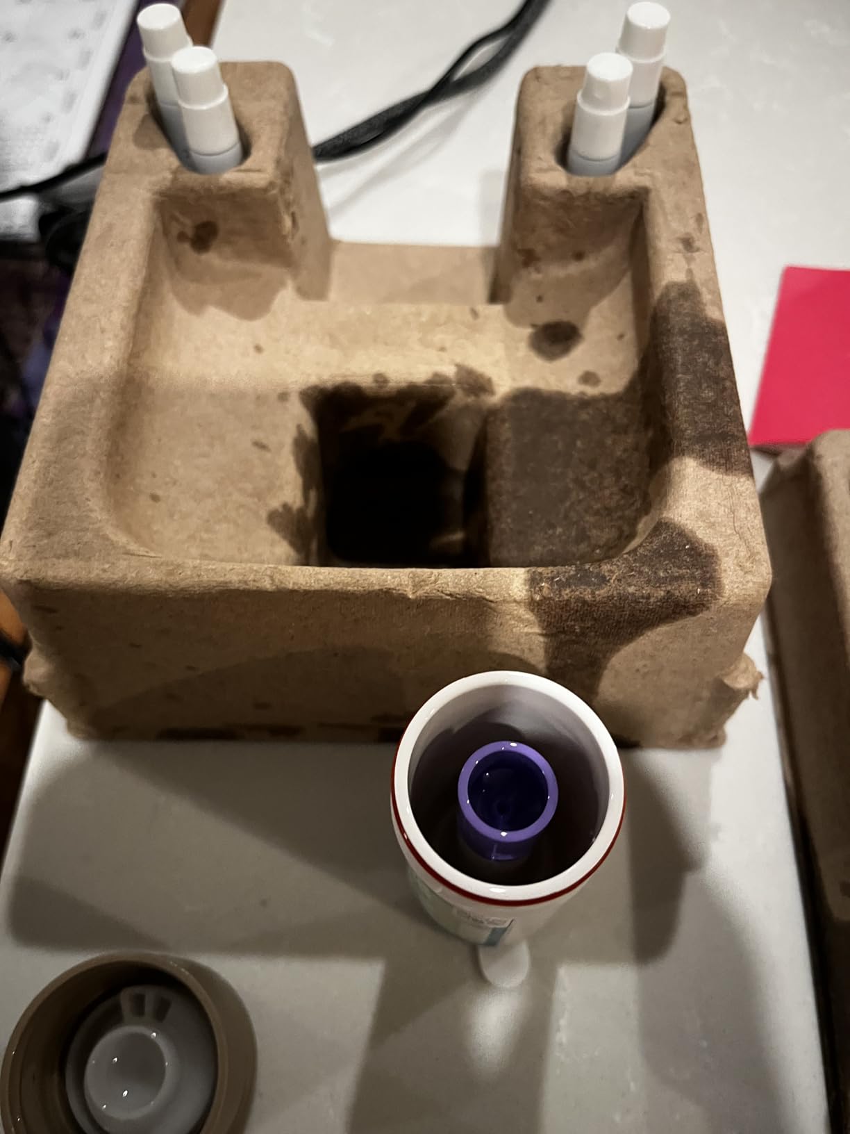 Mini Waterless Plug-in Essential Oil Diffuser for Rooms 100-400 Sq Ft - Smart Aromatherapy Machine with App & Alexa Control - (Fits 12.5 mL Capsules - Sold Seperately) - White customer photo 1