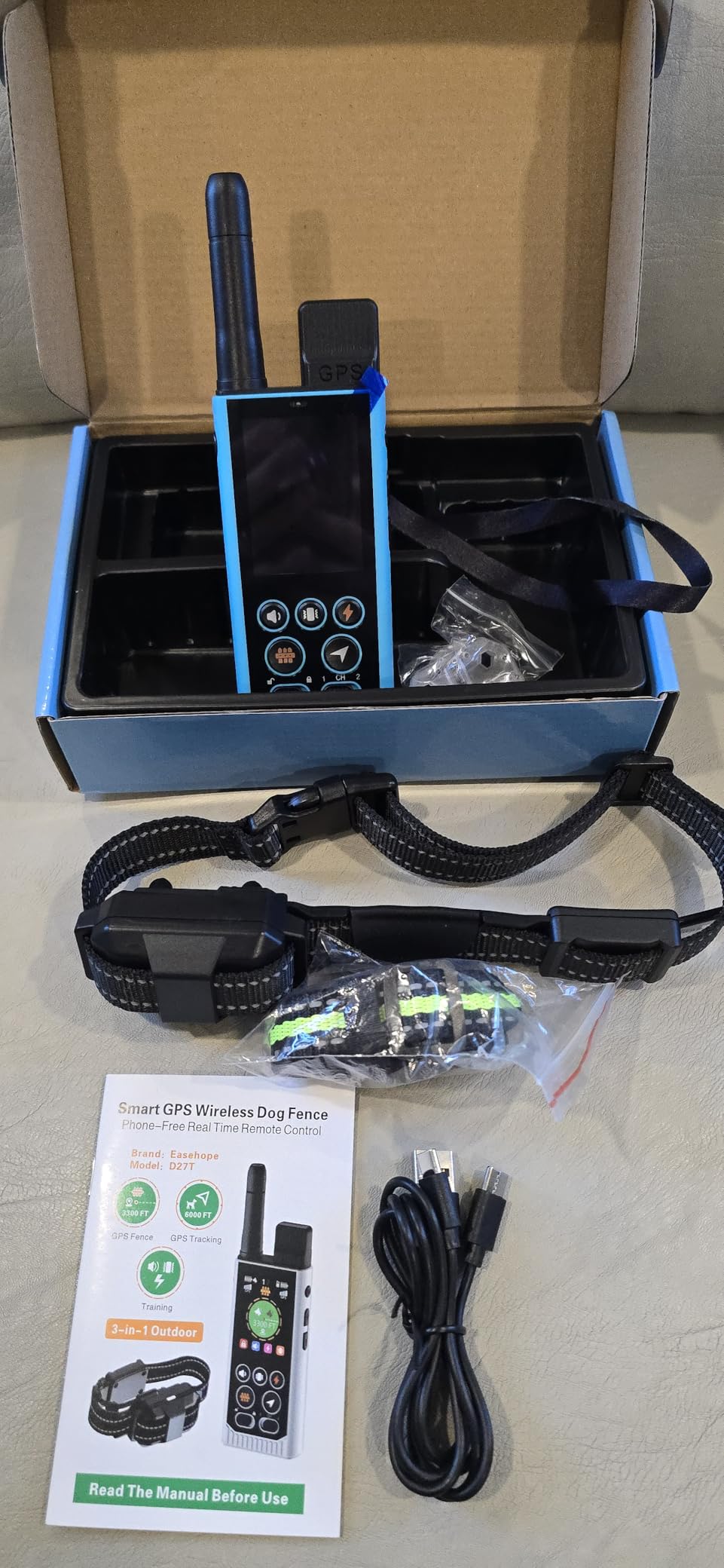 Completely Off-Grid 3-in-1 GPS Dog Fence with Real-Time Tracking: No Subscription, App-Free, Self-contained, Dual-GPS, Training Collar, Customizable Boundary with Four Progressive Alerts customer photo 8