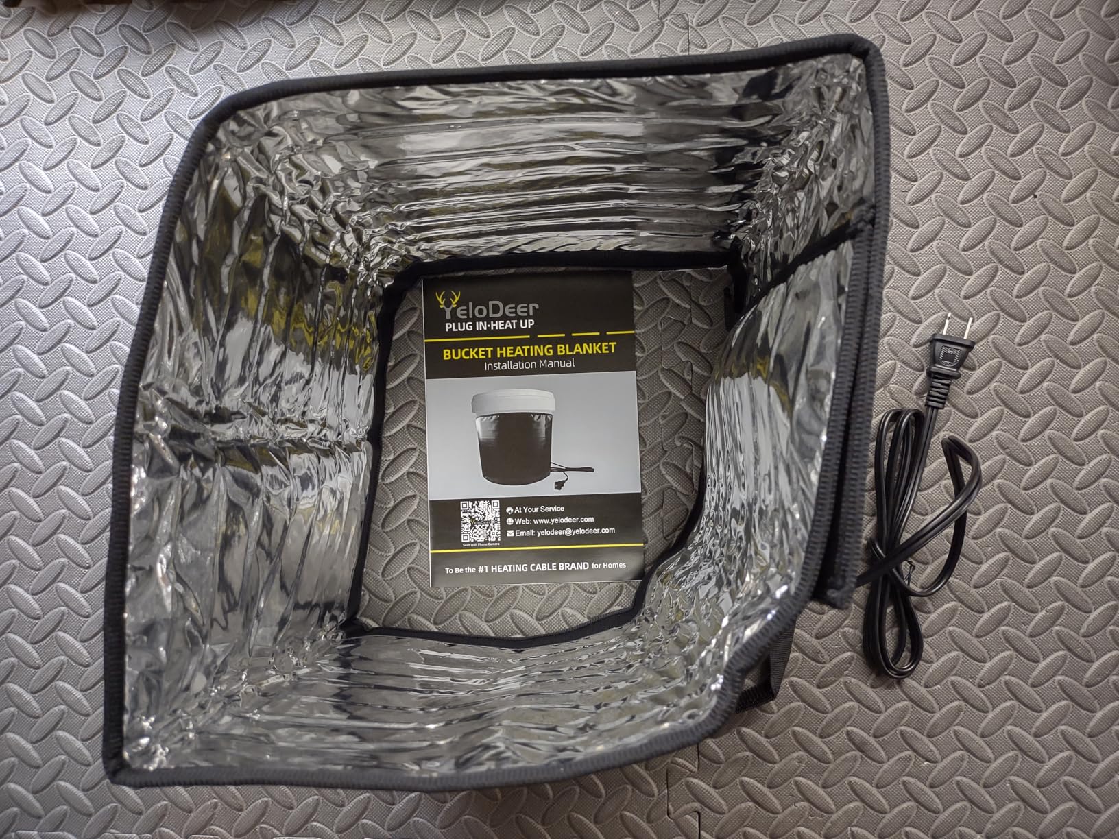 5 Gallon Honey Bucket Heater, YeloDeer Insulated Aluminum Foil Honey Warmer Pail Band Heater for Bee Honey Drum Propane Tank, 120 V customer photo 2