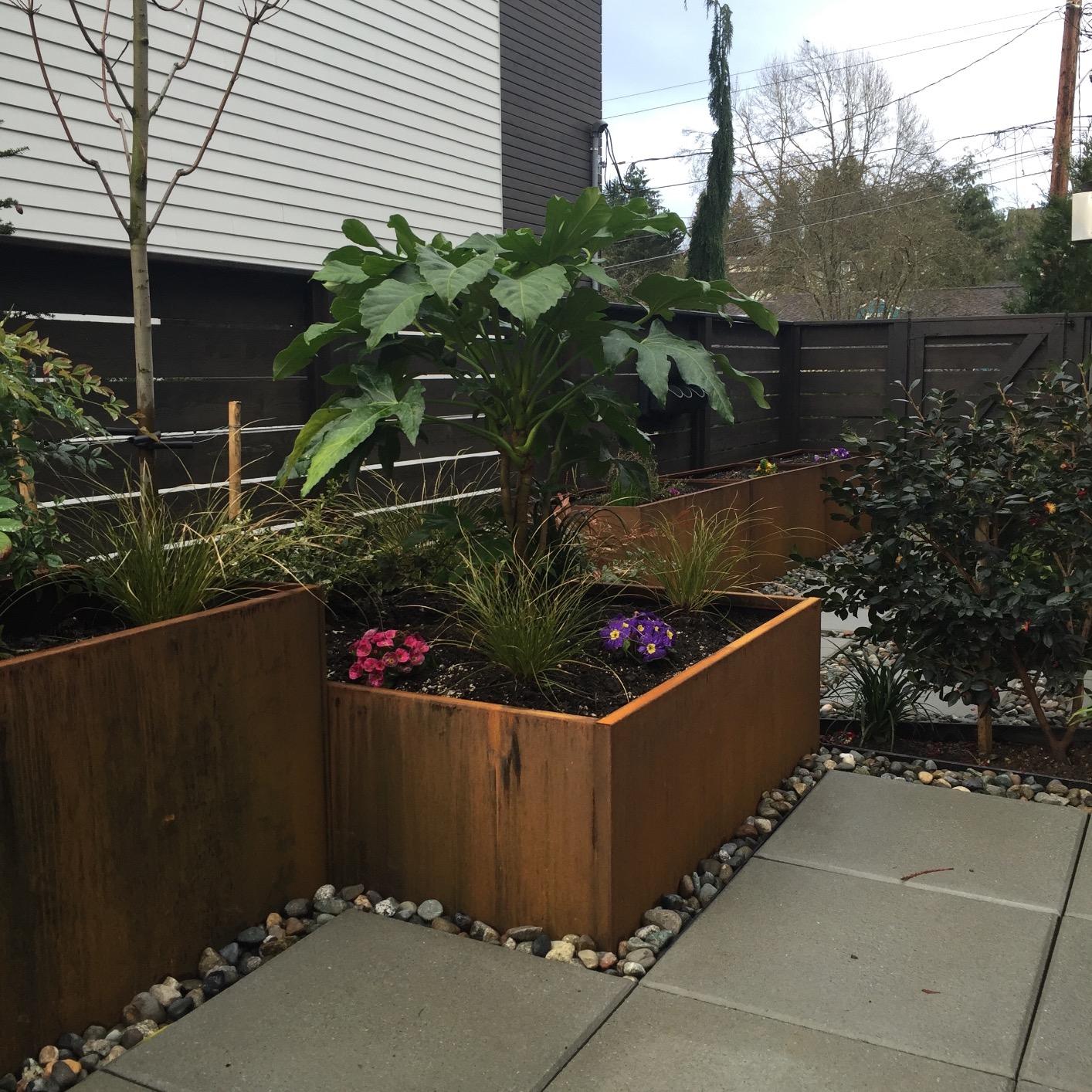 Nice Planter Corten Steel Planter Bed, 40