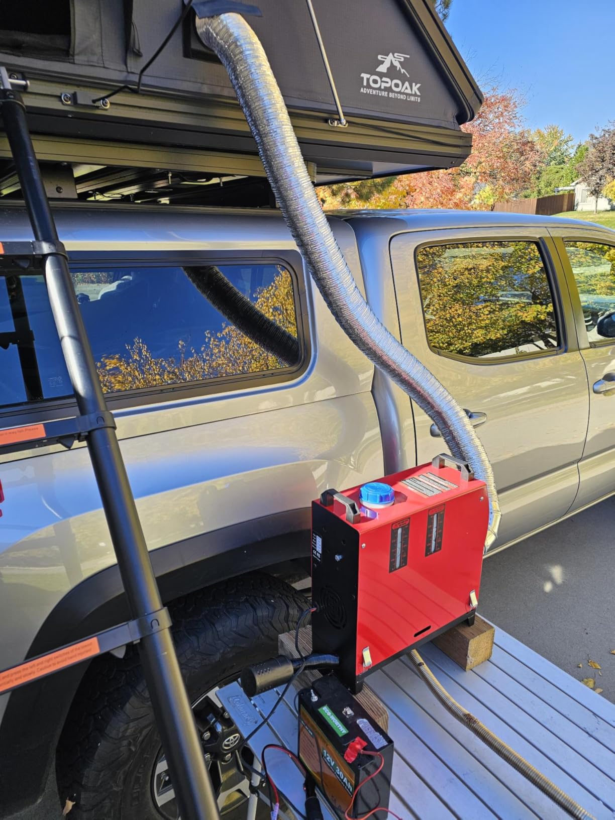 Diesel Heater, 5KW 12V Diesel Air Heater with Remote Control & LCD Display, All in One Portable Diesel Heater with 5L/1.3Gal Fuel Tank, Low Noise Parking Heater for Truck RV Camper Boat Tent Garage customer photo 1