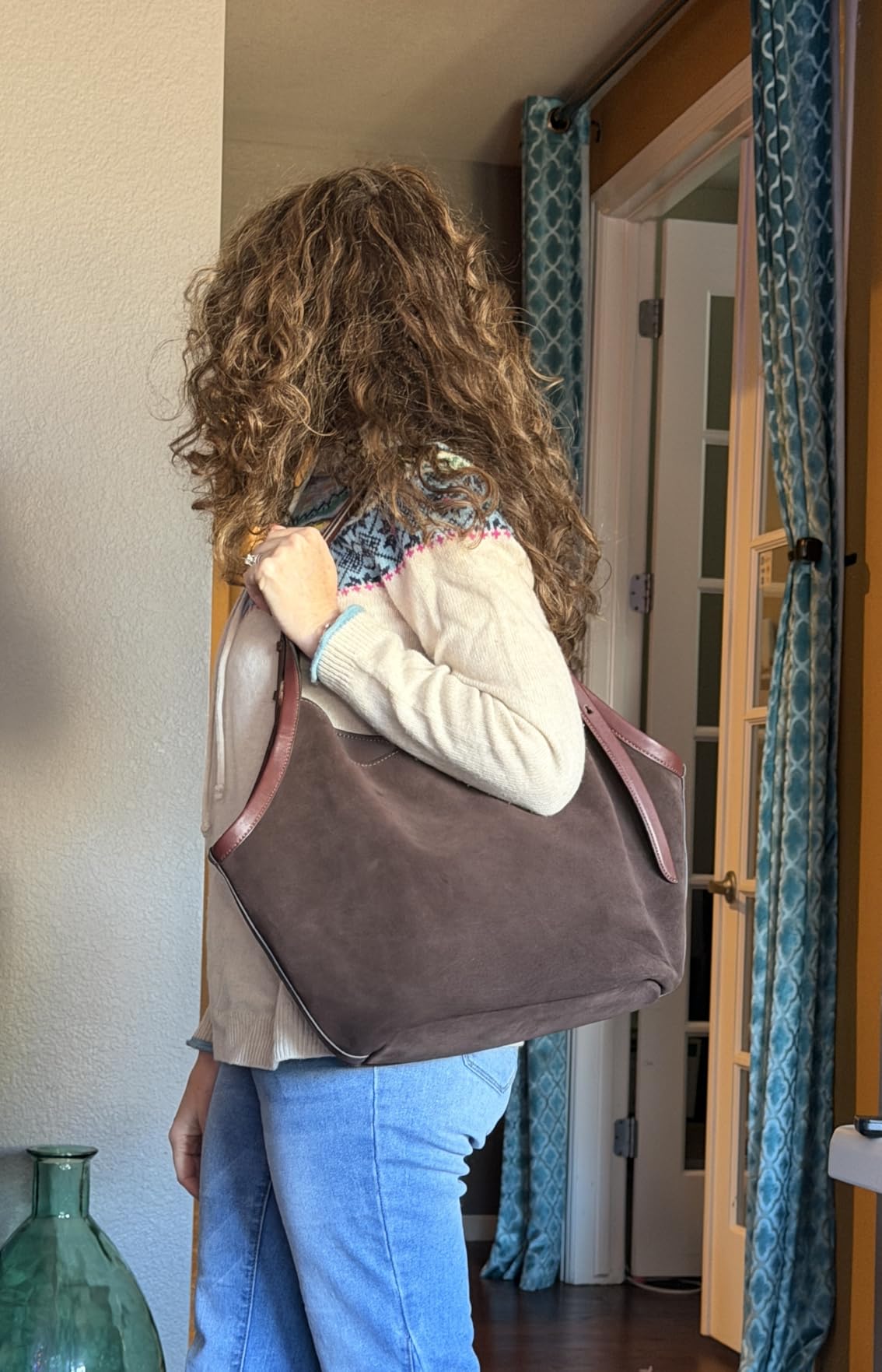 Kate Spade Deco Fine Grain Leather Tulip Tote customer photo 1