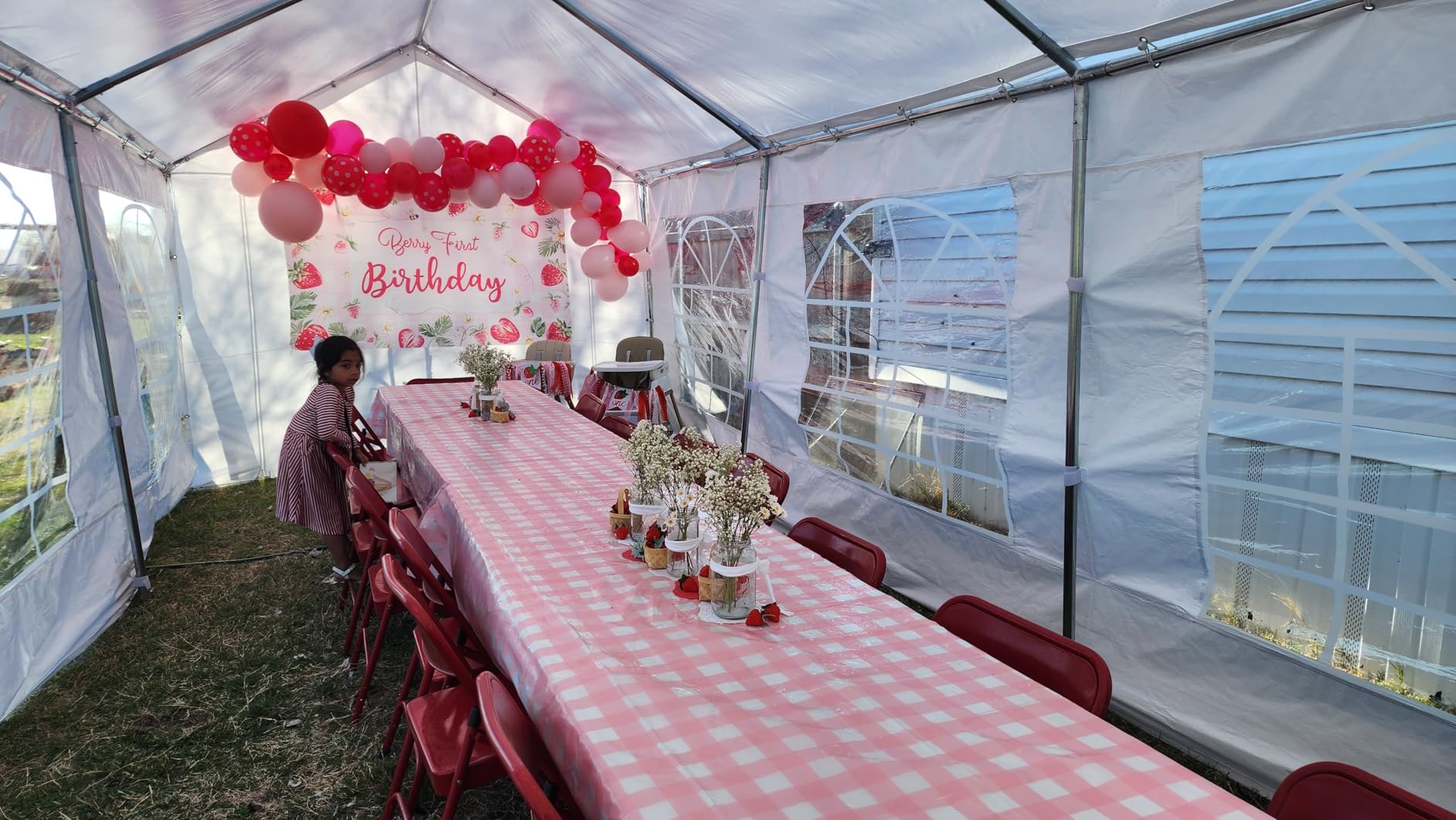 Quictent 20x30ft Party Tent Heavy Duty Outdoor Canopy Tent Carport Wedding Event Shelter BBQ Wedding Tents for Parties with Storage Bags(Church) customer photo 1