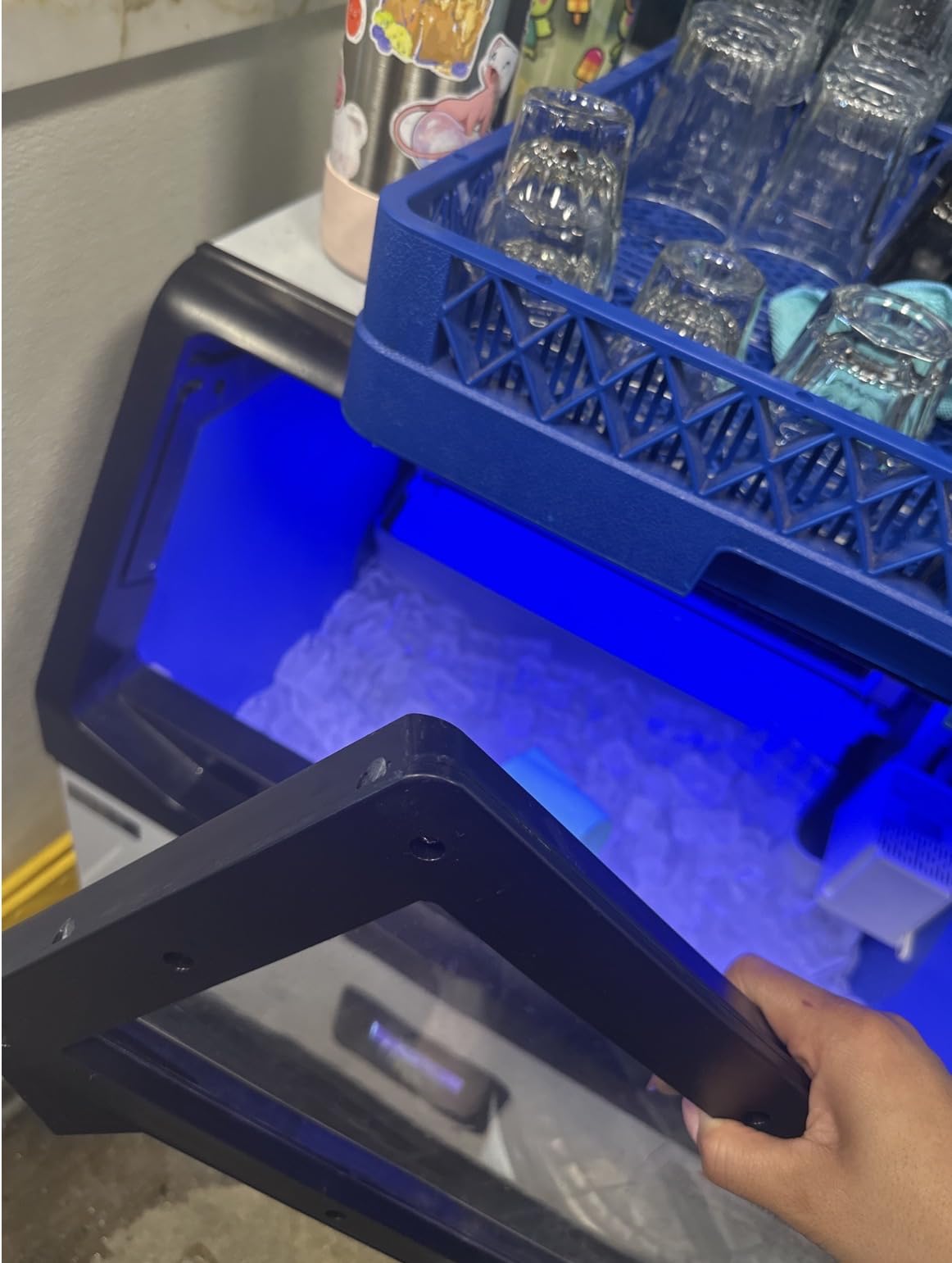 Commercial Ice Maker Machine 450LBS/24H, Under Counter Ice Machine, Upgrade Compressor 120LBS Storage Bin, Stainless Freestanding Commercial Ice Maker for Home Bar Cafe Office customer photo 1