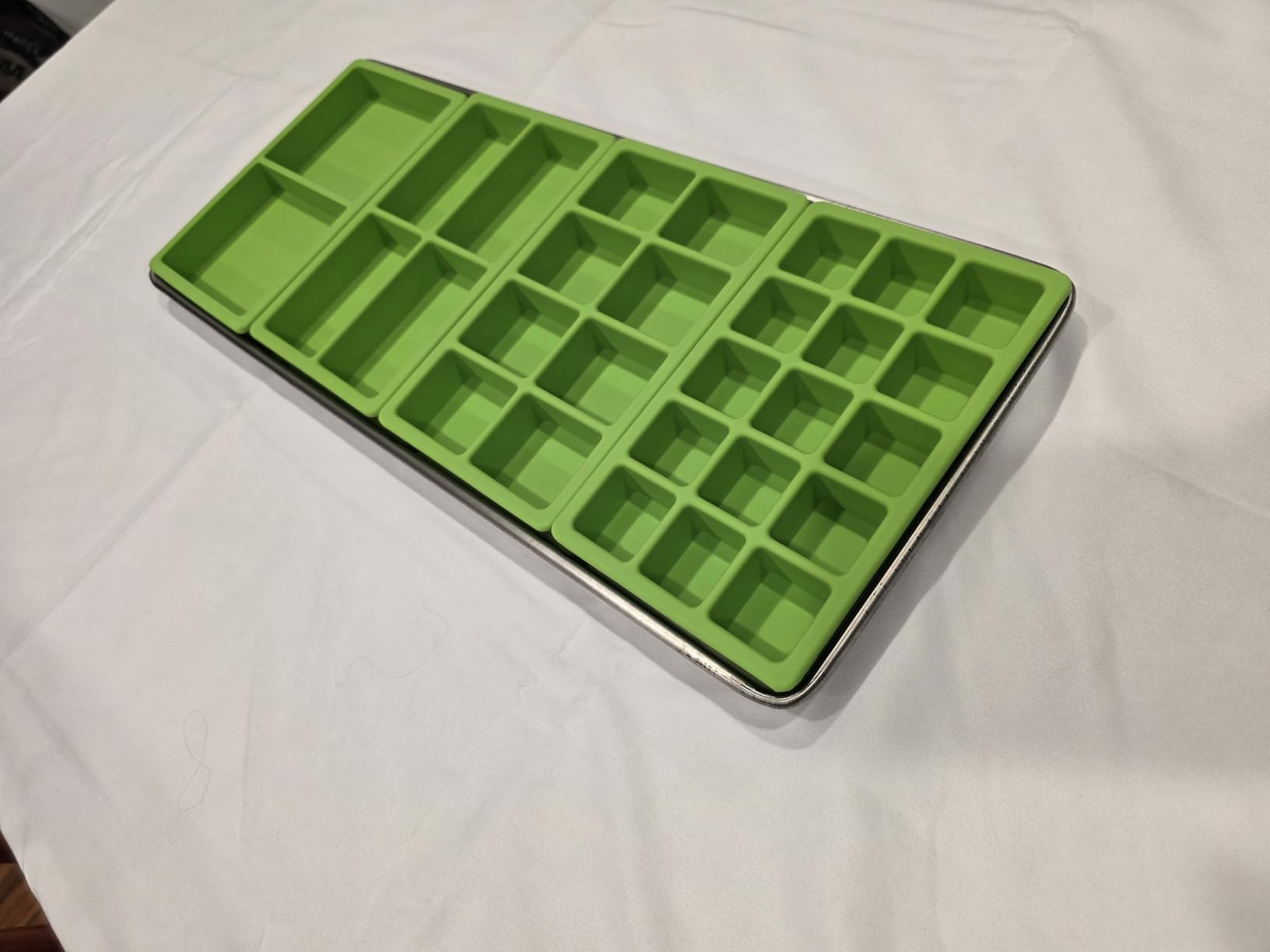 Mix Cavity Silicone Tray Dividers for Harvest Right Freeze Dryer Medium and Small Trays, 4 Pieces Green Silicone Trays for Harvest Right Freeze Dryer Accessories customer photo 1