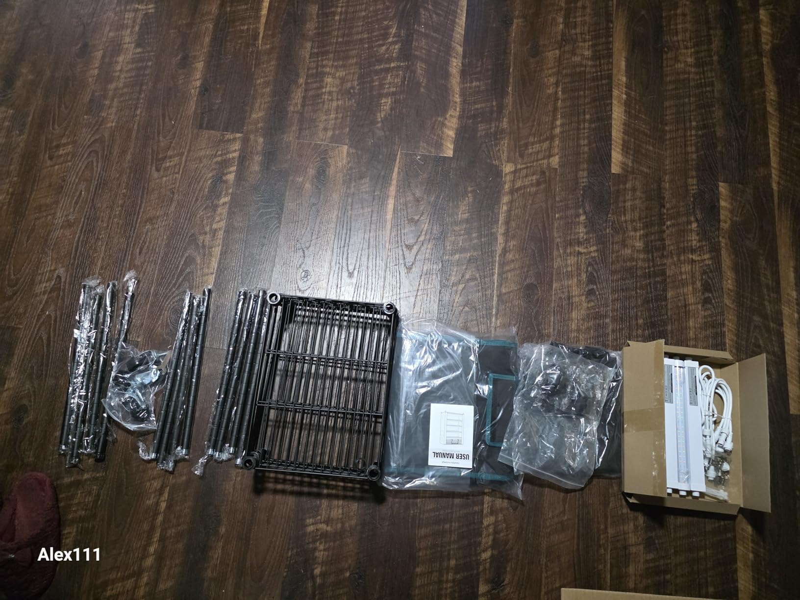 MARS HYDRO 2025 Plant Stand with Grow Lights,4-Tier Plant Shelf with 6 Full Spectrum LED Lamps (150W, 3ft) & Grow Tent | for Vegetables, Seedlings, Plant Growth | 5000K, 37×14×59'' customer photo 1