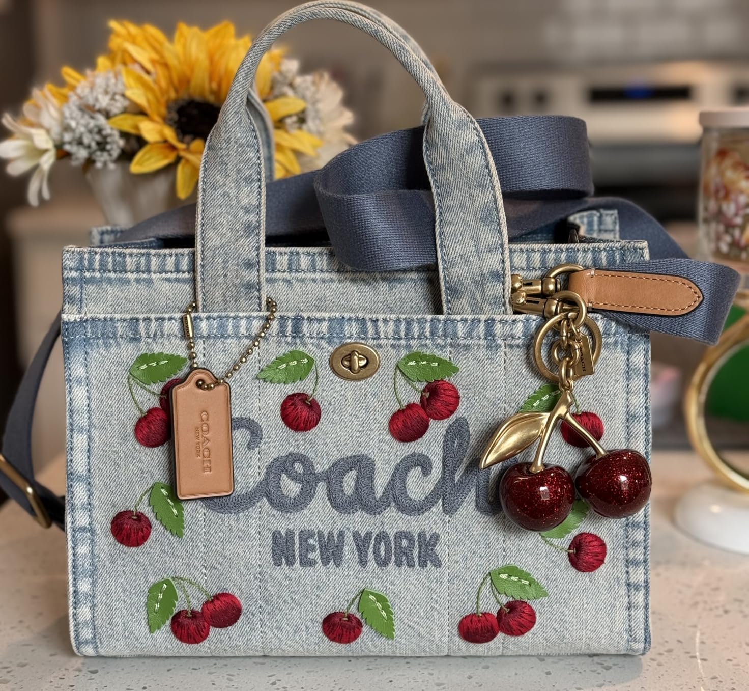 COACH Women's Leopard Cargo Tote 26 customer photo 1