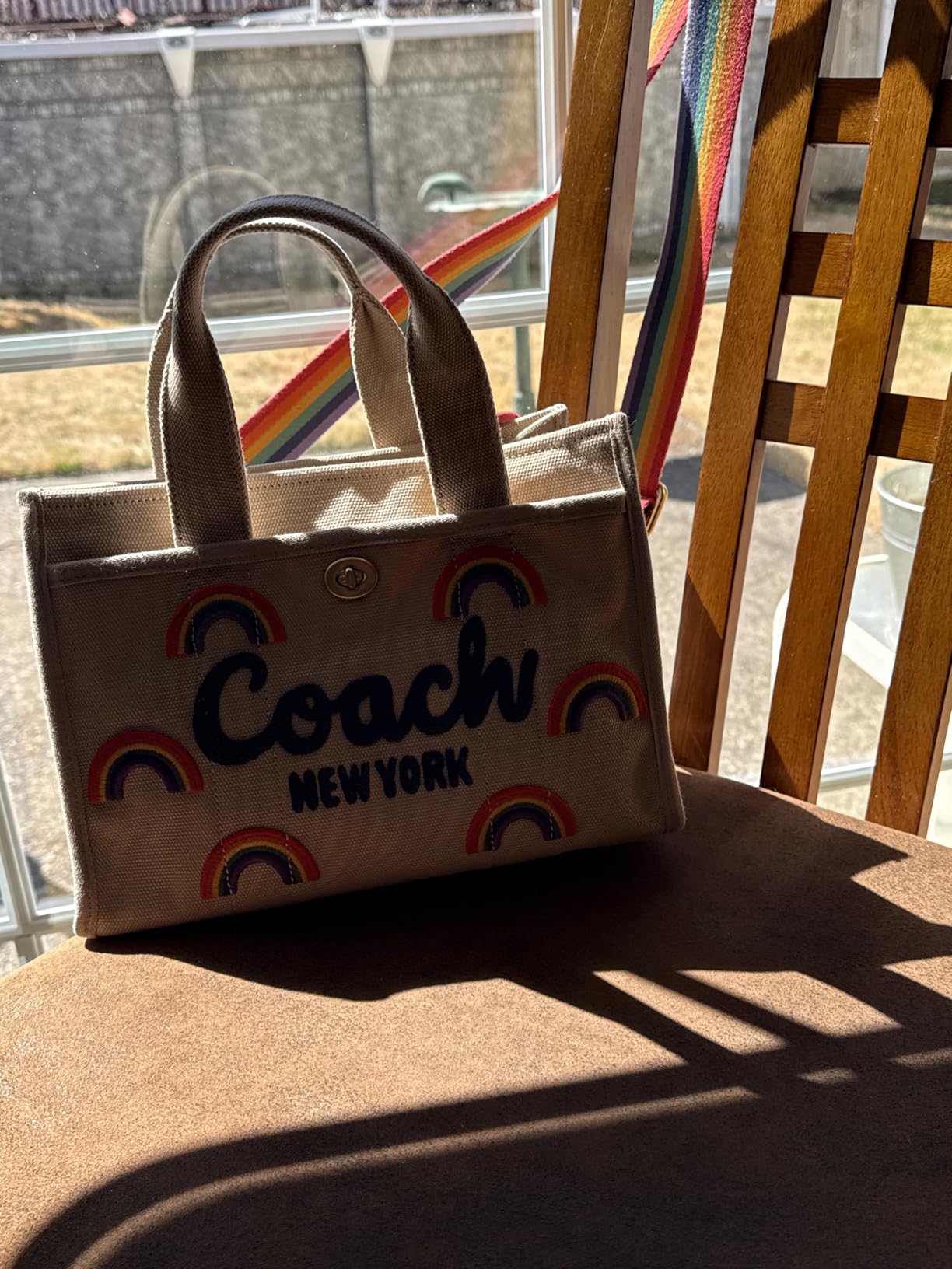 COACH Women's Leopard Cargo Tote 26 customer photo 2