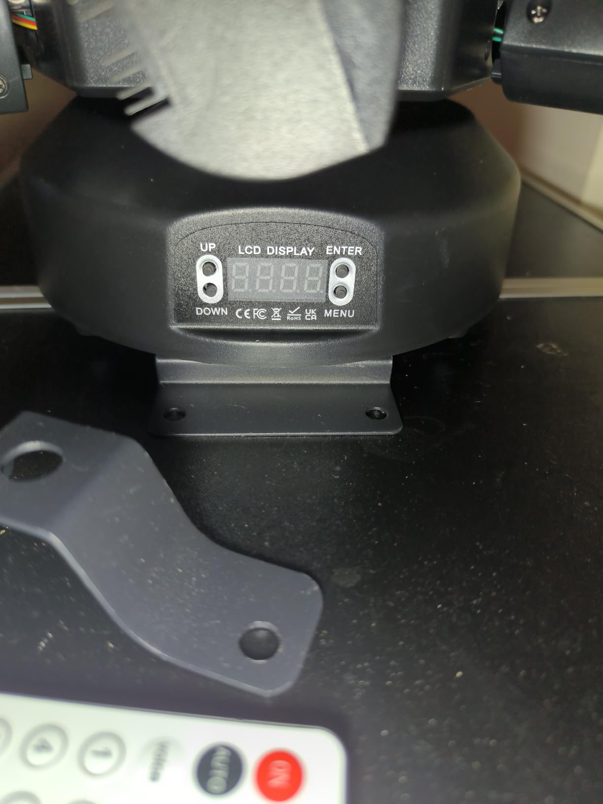 Moving Head DJ Lights, 150W RGBW LED Moving Head Lights, 6 Arms Party Light, 4 in 1 Bee-Eyes Effect Light, Red Green Starry, White & Amber Strobe, Support DMX-512 & Remote for Party Bar Disco Club DJ customer photo 2