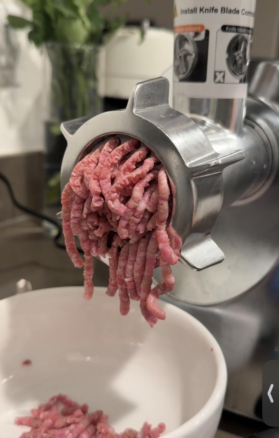 AAOBOSI #12 Meat Grinder, [3000W] 3 Speed Meat Grinder Heavy Duty: Built-in Storage Box, 2 Blades, 4 Plates, 3 Sausage Stuffers, Kibbe Kit, Meat Claw & Burger Press, for Home & Kitchen Use customer photo 1