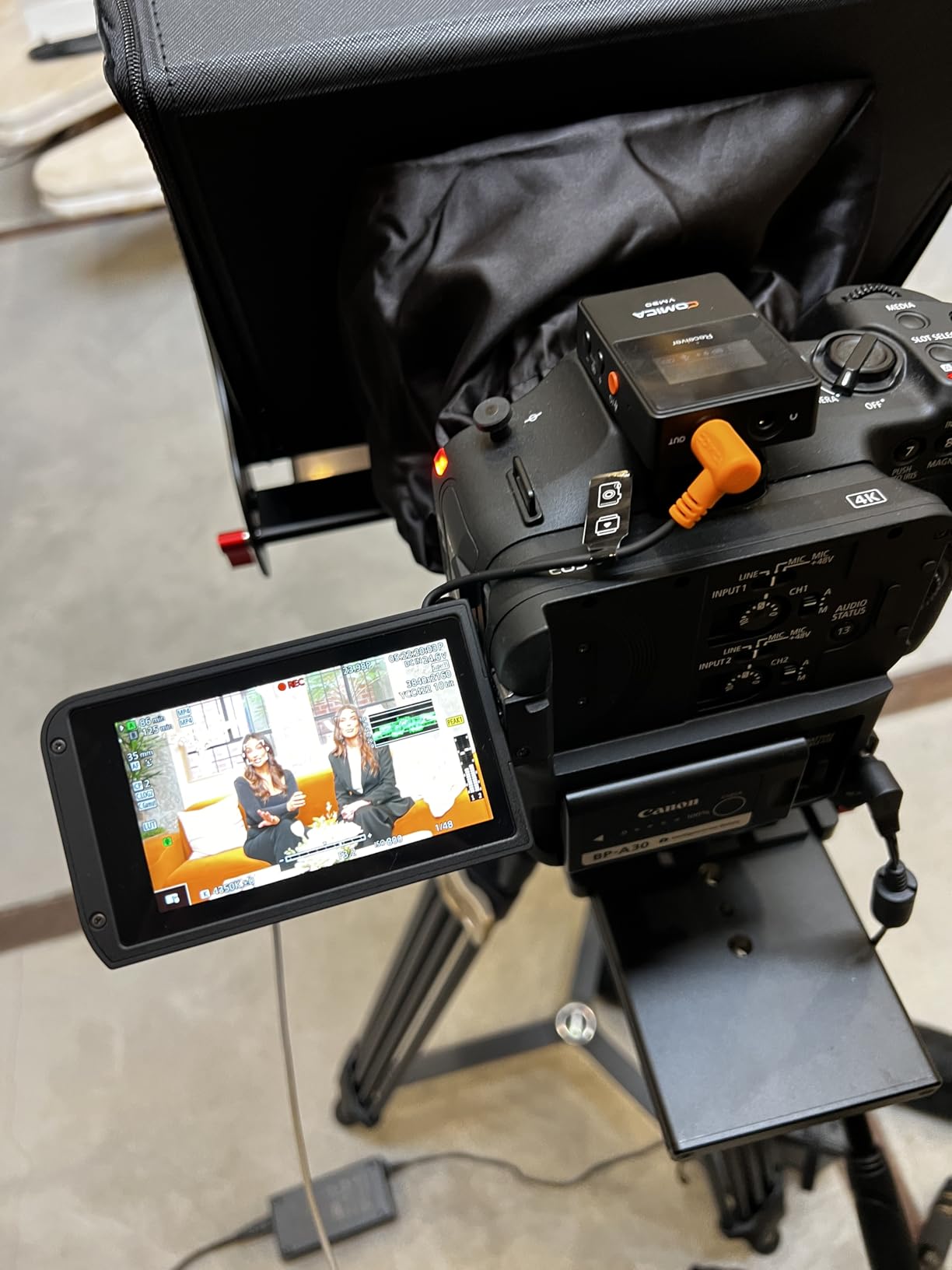 Desview P13 Portable Teleprompter for Camera Compatible with 12.9