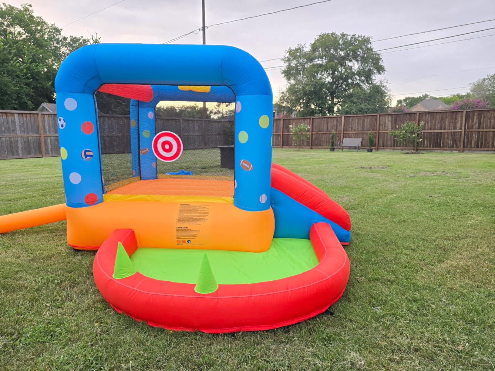 30FT Commercial Inflatable Obstacle Course for Big Kids Adults, 100% PVC Huge Inflatable Bounce House with Water Slide&Ball Pit, Adults Bounce House with Blower, Heavy Duty Outdoor Backyard, 30x8x8FT customer photo 2