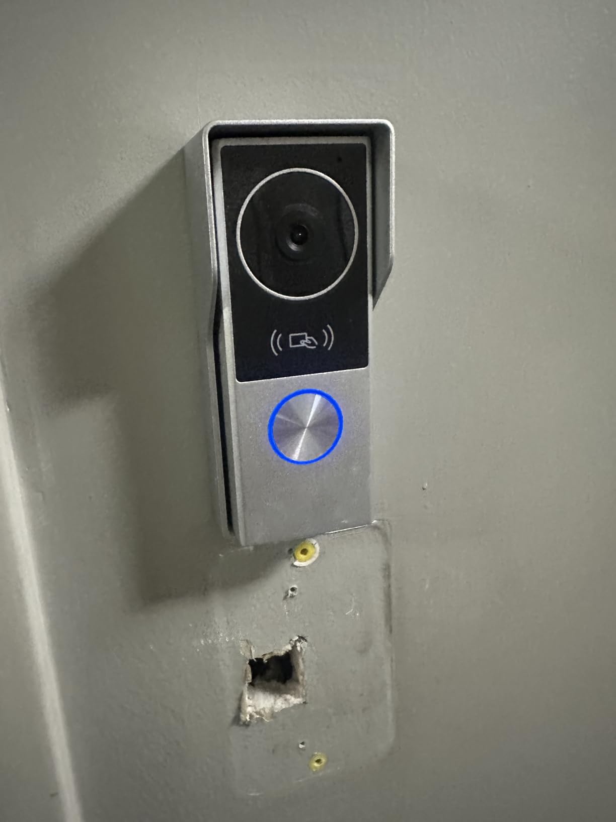 2-Wired key pad Video Intercom System with keypad,doorbell with monitor Dual 7'' Touch Screen, 1080P HD Camera, Passcodes Unlock, Night Vision, Tuya app, Waterproof, for Front Gate Apartment Home customer photo 1