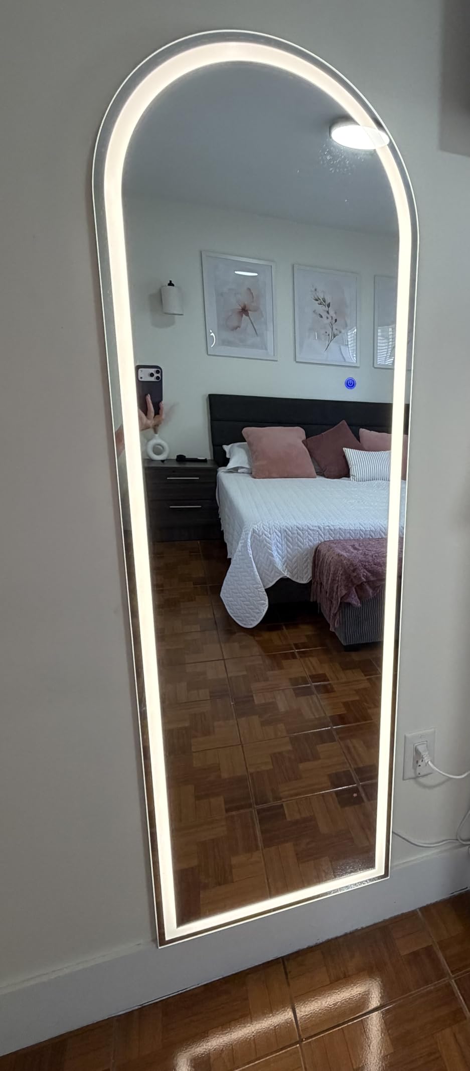 Sweetcrispy Full Length Mirror with LED Lights, 65