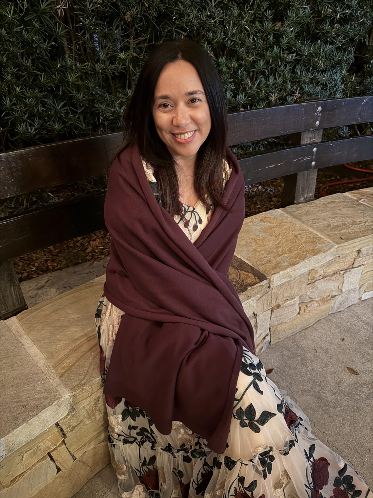 Women's Pashmina Shawl Wraps for Evening Dress Large Scarf Blanket Long Wedding Bridal Winter Warm Shoulder Wrap customer photo 1