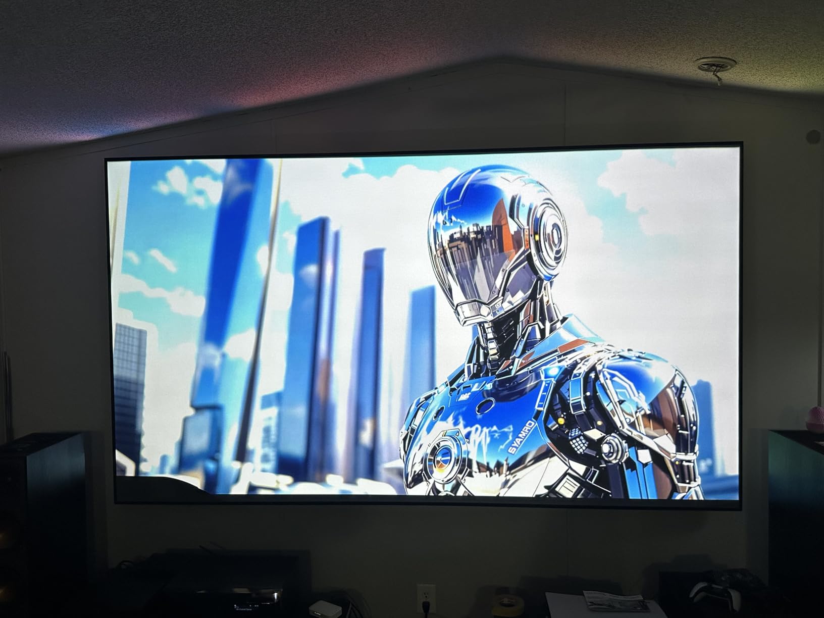 Epson Lifestudio Grand Ultra Short Throw Laser Projector 4K PRO-UHD, Sound by Bose Technology and Downloadable App, Built-In Google TV for Easy Streaming, Plus 3-Chip 3LCD Technology - Black customer photo 1