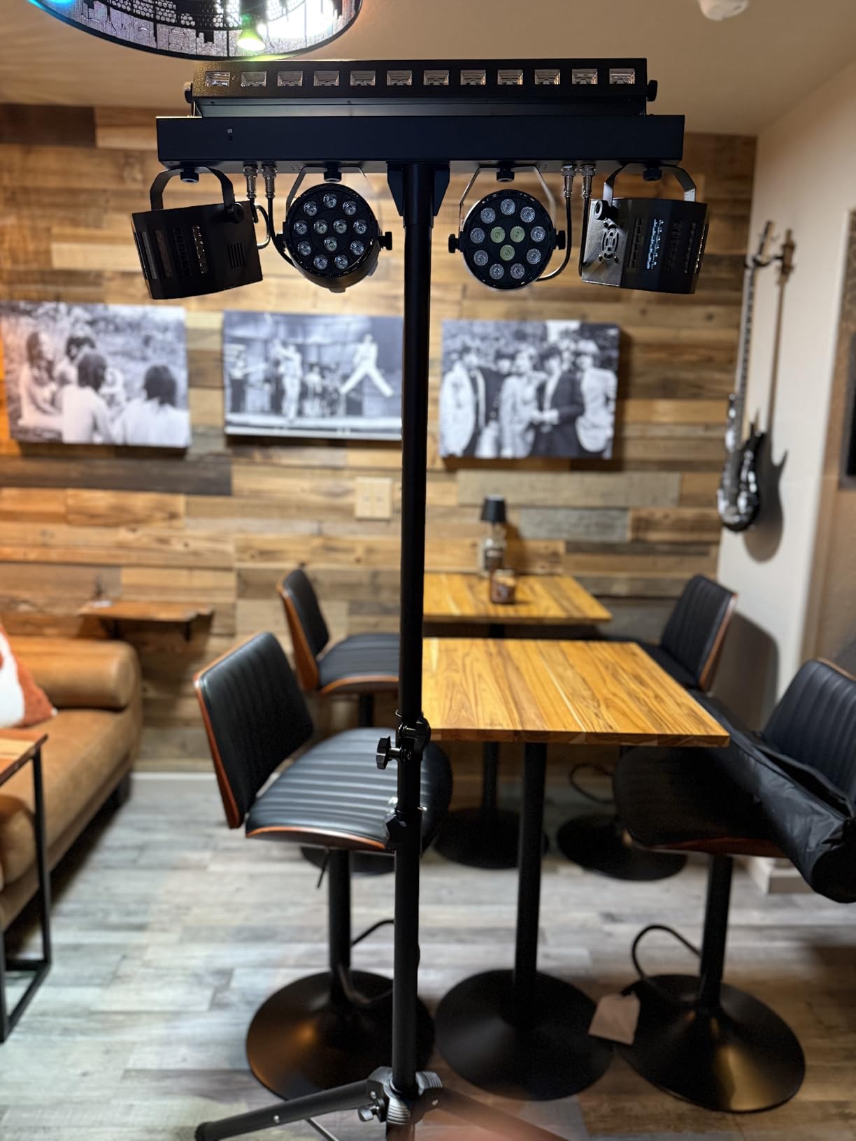 DJ Lights Stand for Parties - Professional 5in1 LED DJ Lighting System with Stand, DMX512, Sound Activated customer photo 1