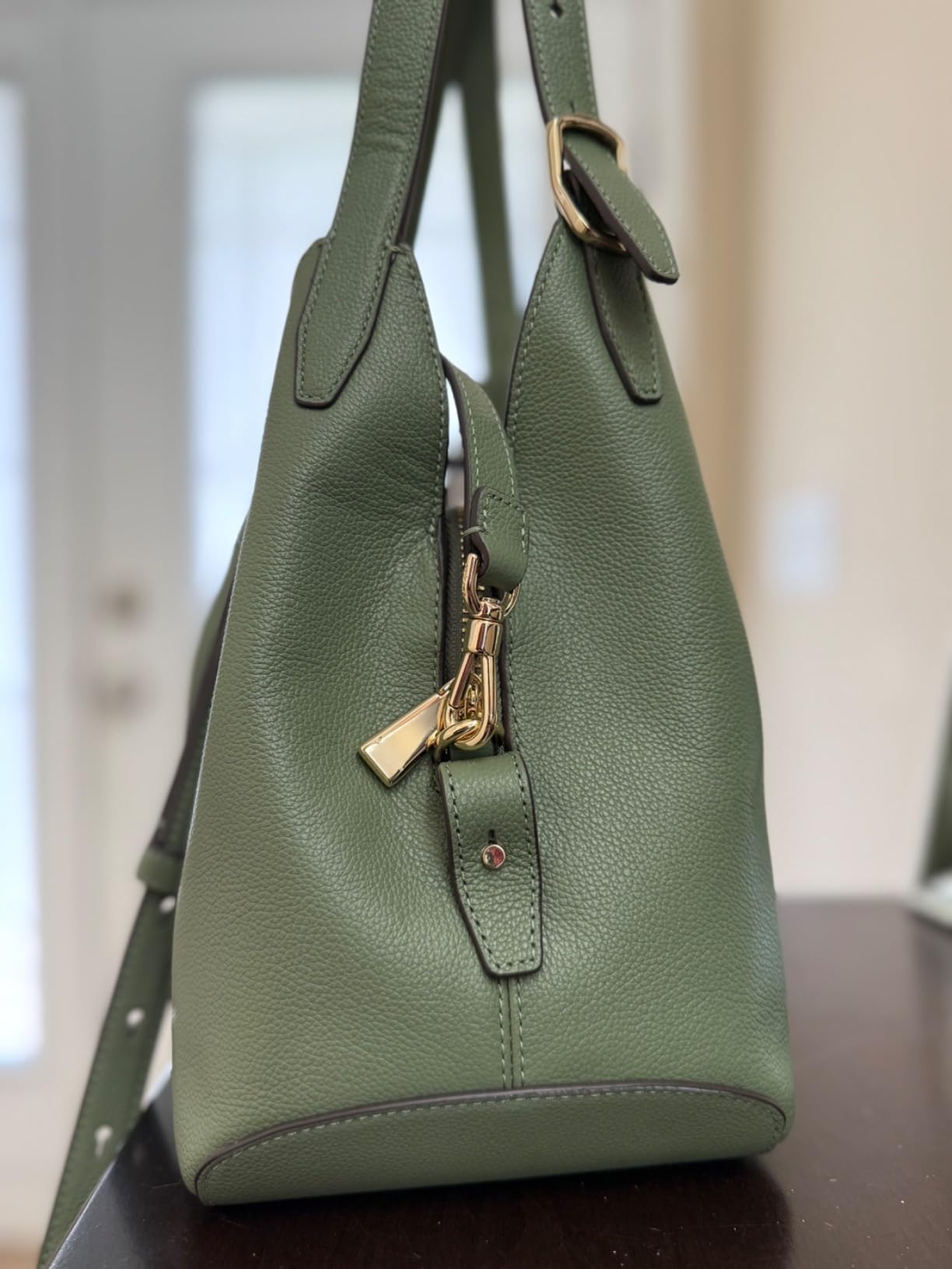 Kate Spade Women's Deco Pebbled Leather Crossbody Tote customer photo 2