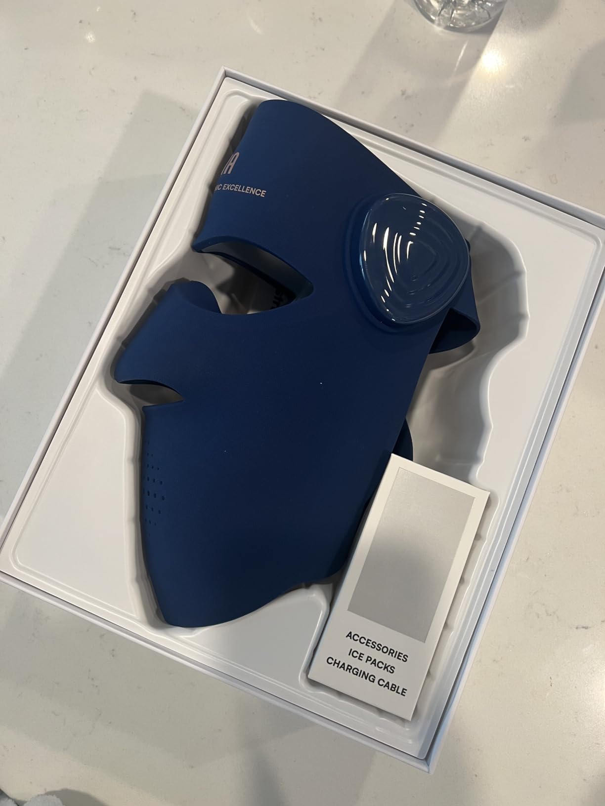 INIA Glow 4D Wireless Red Light Therapy Mask for Face - Dual NIR, 320 LEDs, 4 Modes, Under-Eye Cooling, Cordless & Rechargeable LED Face Mask customer photo 2