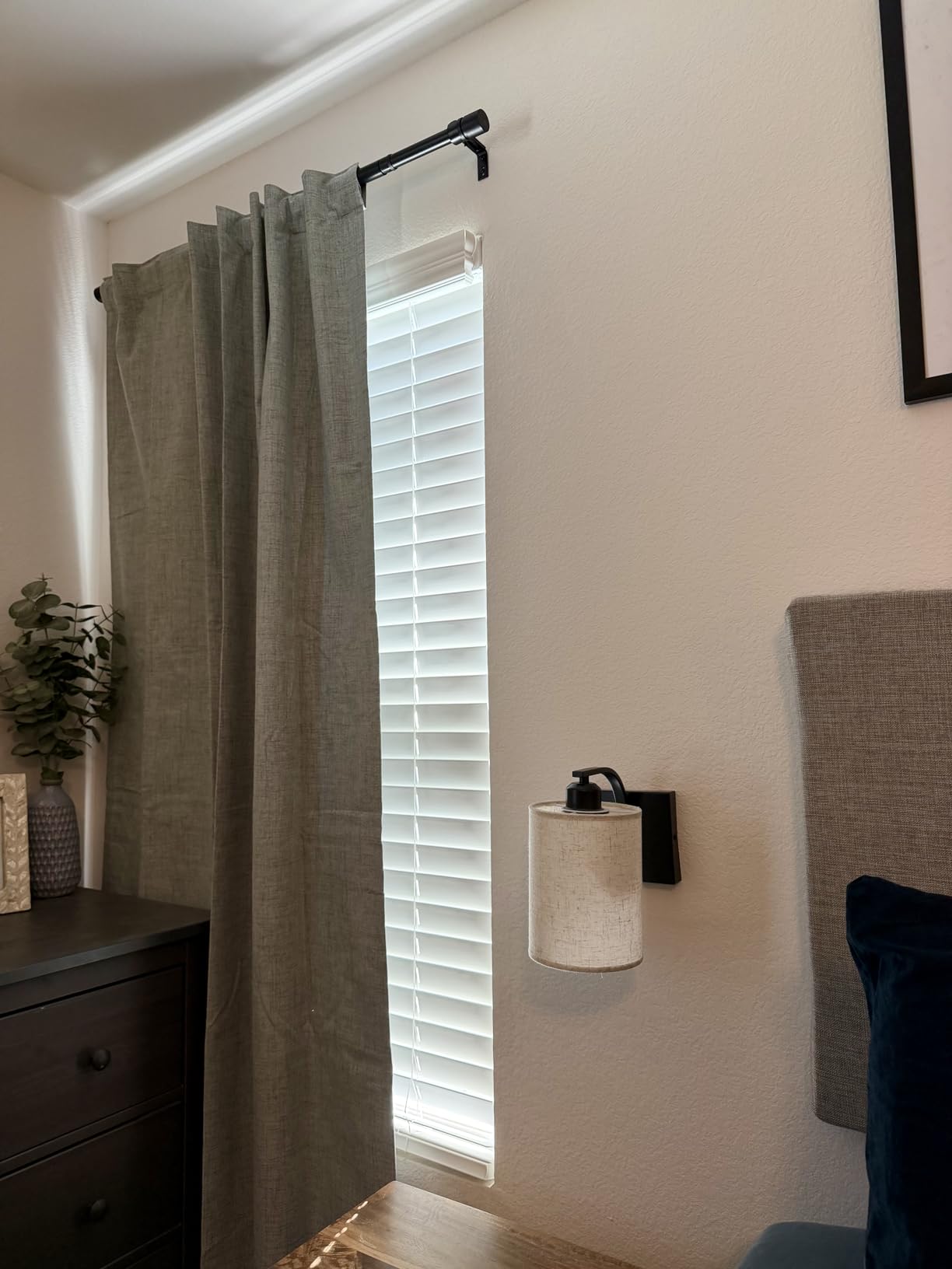 Joydeco 100% Blackout Curtains for Bedroom - Natural Linen Curtains 42