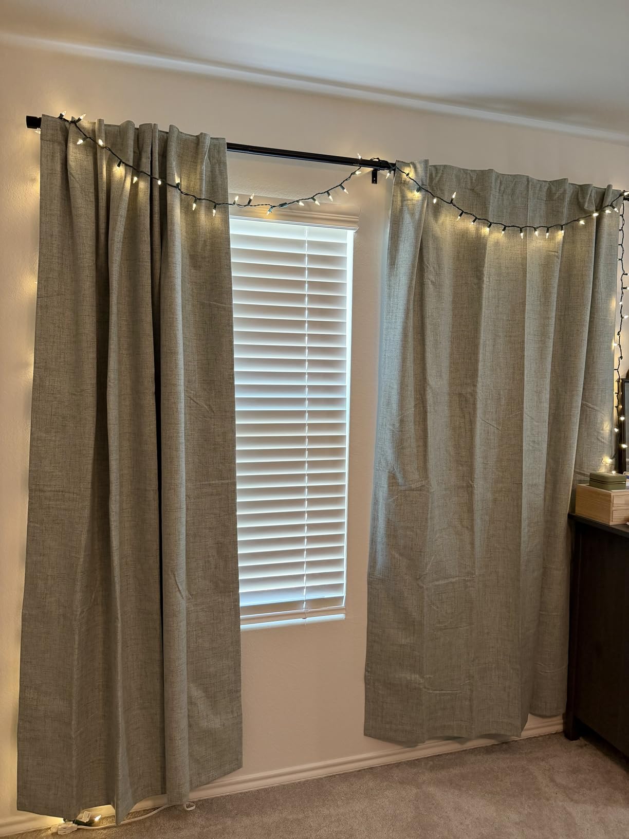 Joydeco 100% Blackout Curtains for Bedroom - Natural Linen Curtains 42