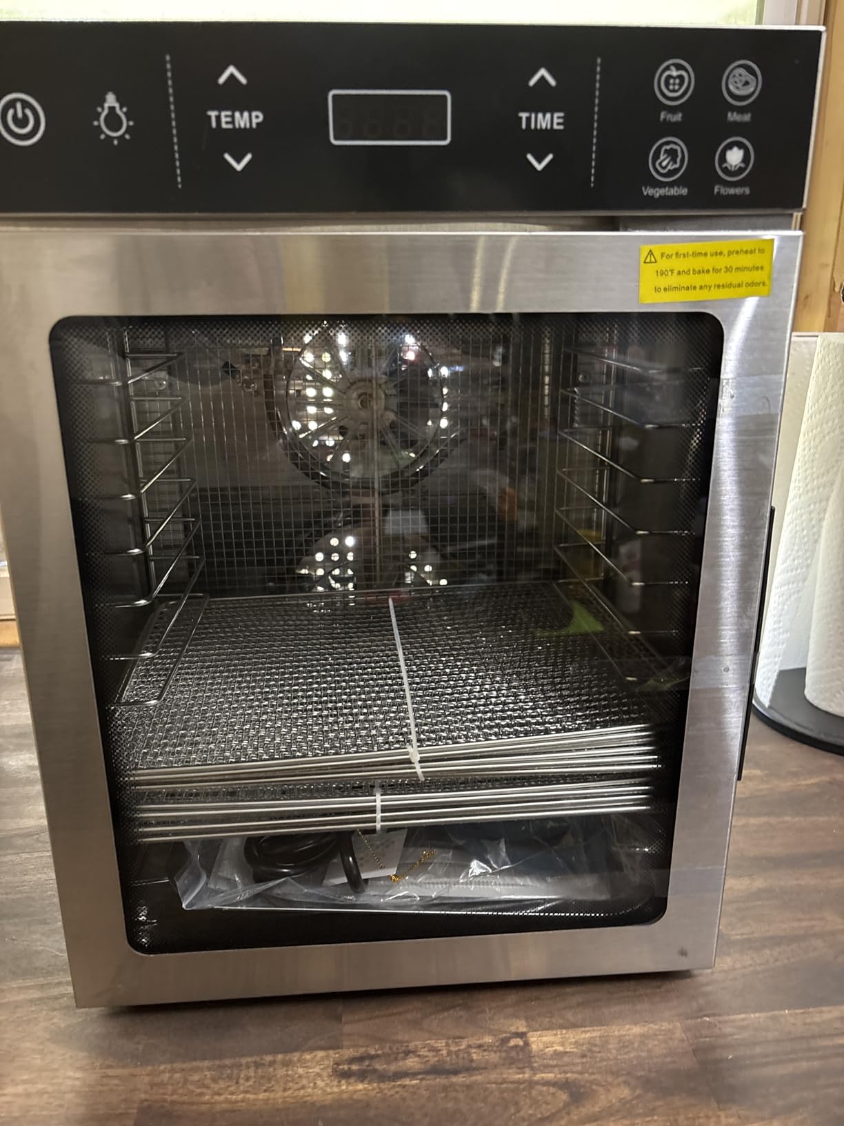 HOPERAN Food Dehydrator Stainless Steel - 800W Electric Dehydrator Machine with 4 Presets, Adjustable Timer, Temperature Control, Digital Food Dryer for Herb, Dog Treats, Meats & Veggies (16 Trays) customer photo 2