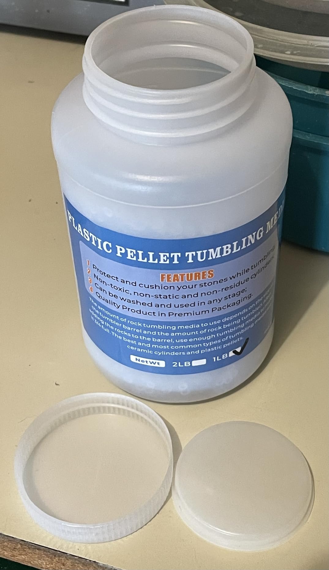 Extra Large 22LB Capacity Professional Rock Tumbler with Brushless Motor & Metal Base - Heavy-Duty Stone Polisher for Adults, Long-Term Use, Workshops & Serious Collectors customer photo 2