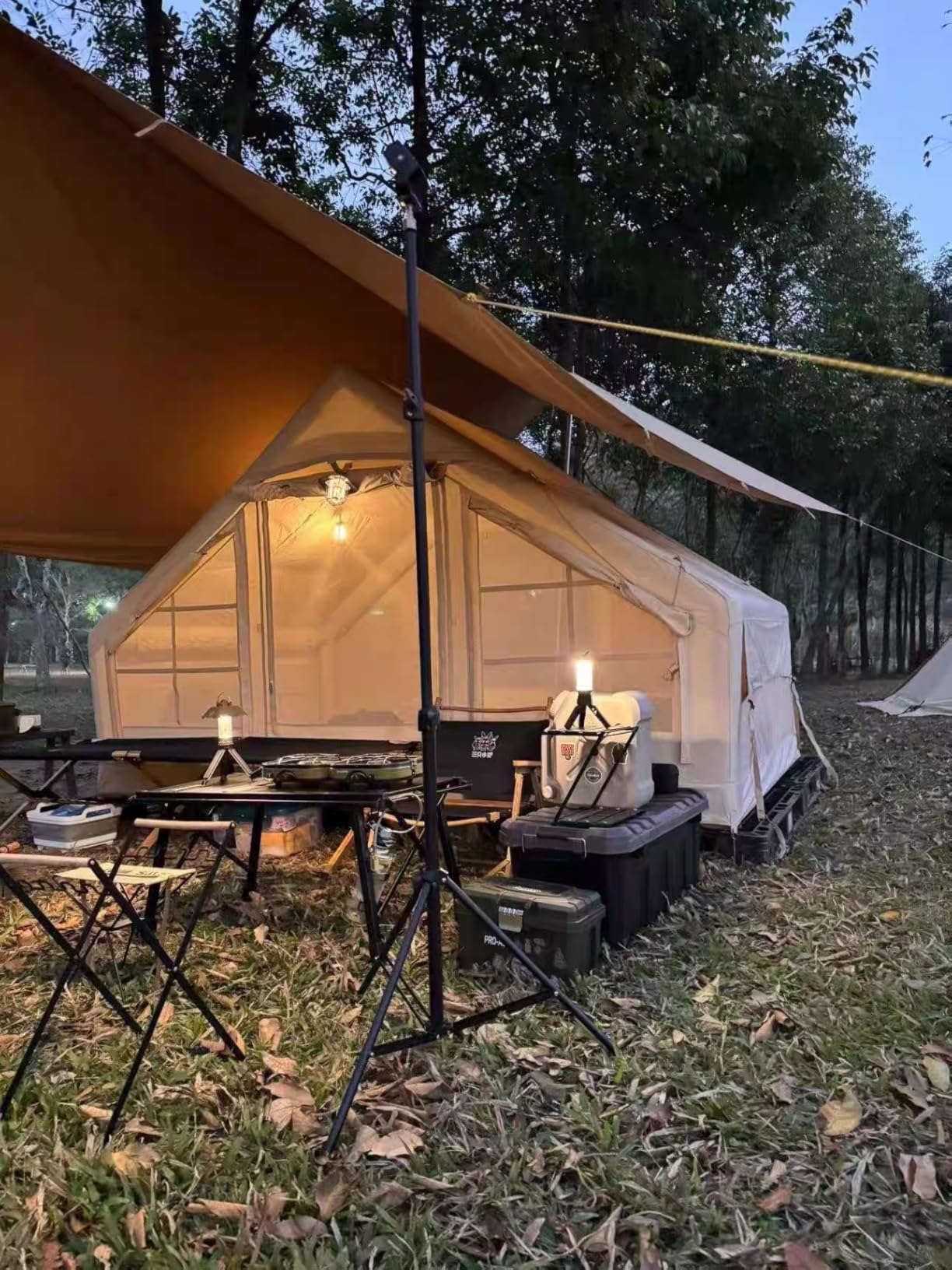 Inflatable Tents for Camping, Large Inflatable Camping Tent with Hand Pump, Easy Setup Tents for 4-6 People, Portable Glamping Tent customer photo 1