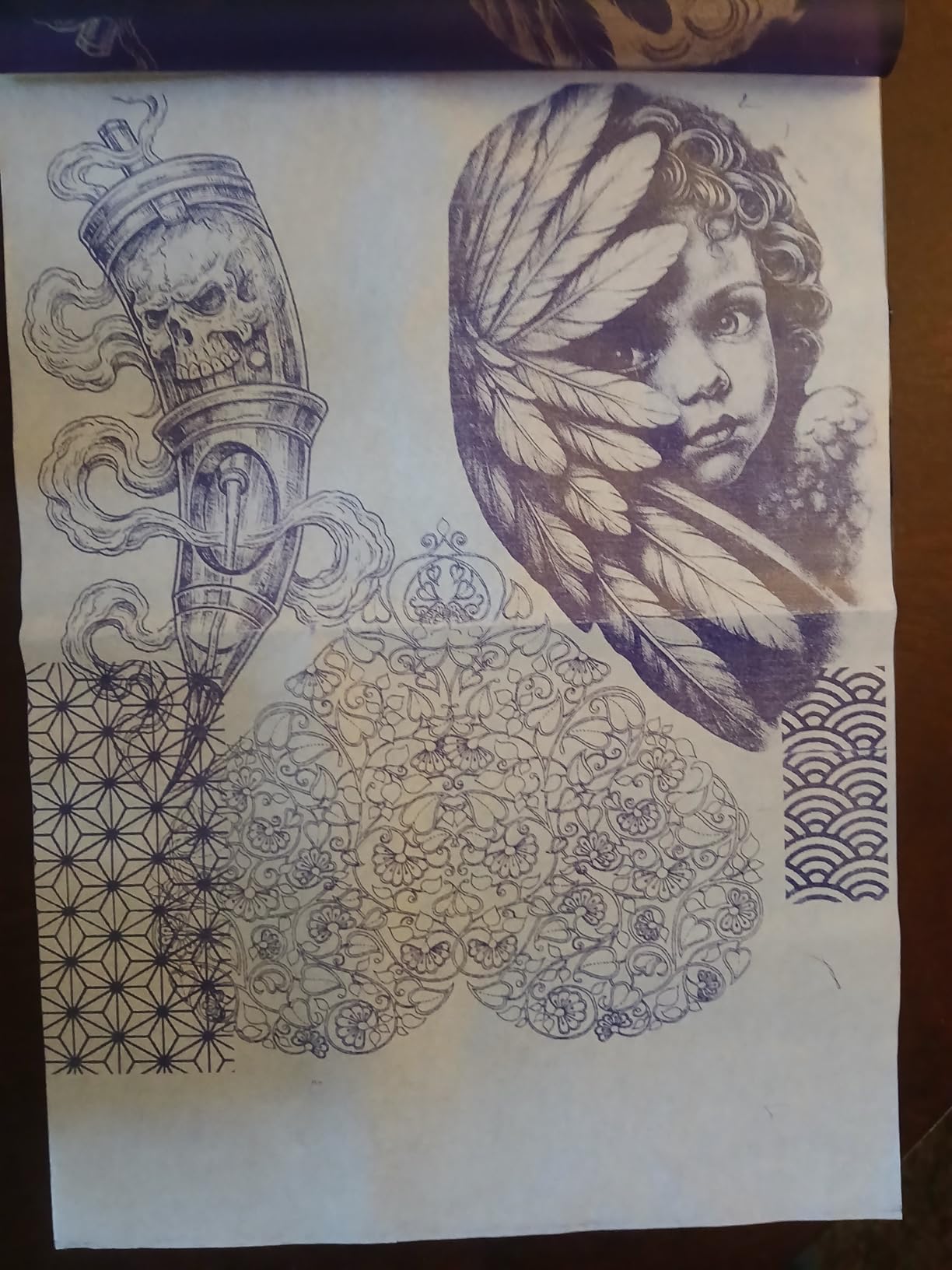 Dragonhawk A4 Wireless Thermal Tattoo Stencil Printer Machine Portable Tattoo Printer Compatible with Phone/Tablet/PC Tattoo Supplies for Beginners Artists customer photo 2