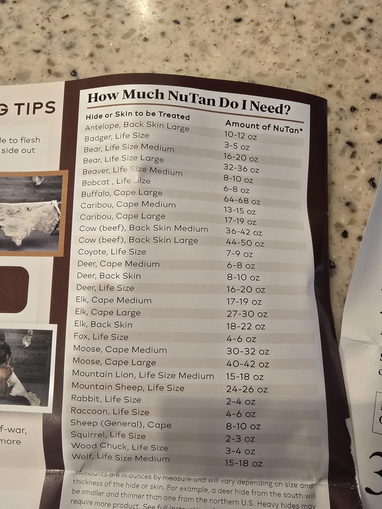 NuTan 16oz Tanning Formula by Advanced Tanning Solutions - Soft, Durable Tan for Deer, Moose, Bear, Elk, Fox, Rabbit Hides - Made In USA customer photo 1