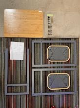 TRINITY EcoStorage Bamboo Wood Laundry Organizer Station with Folding Shelf and 2 Pull-Out Removeable Hamper Bags customer photo 2