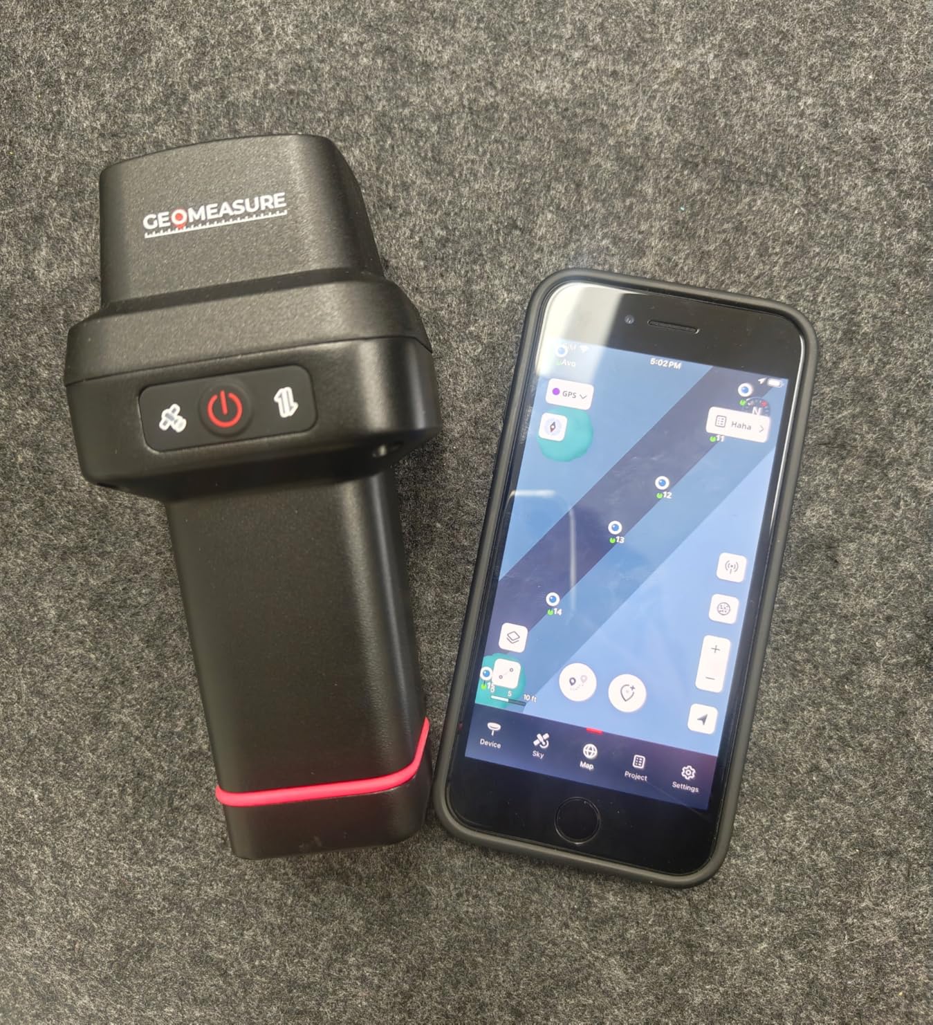 GEO-Measure RTK GNSS Survey Equipment, Handheld GPS Rover Receiver for Land Surveying, Construction, GIS Mapping & Stakeout, Multi-Frequency GNSS, IP67, WiFi, Bluetooth, GEODNET RTK Included customer photo 1