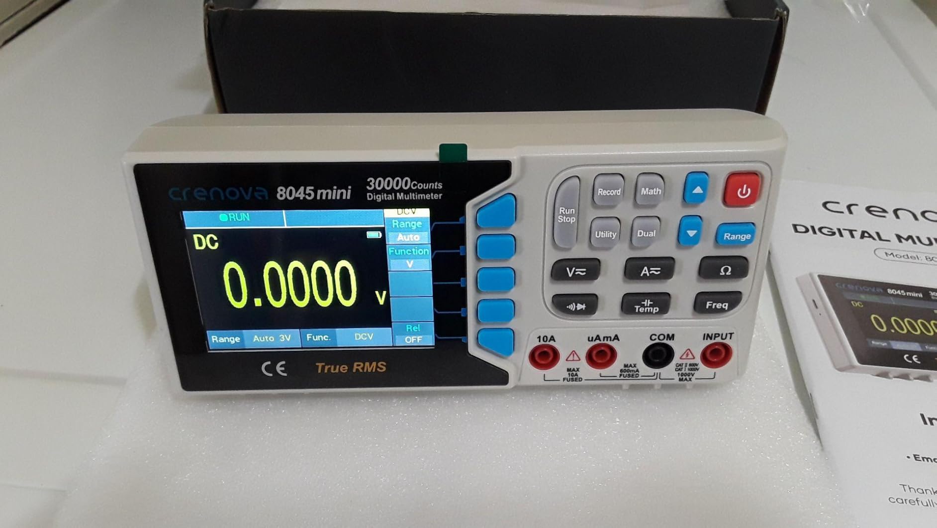 Crenova 30000 Counts True RMS Digital Multimeter, Desktop Bench Multimeter for Lab & Industrial Use. USB Data Logging, CAT II 600V. Measures Voltage, Current, Resistance, Capacitance, Temperature. customer photo 2