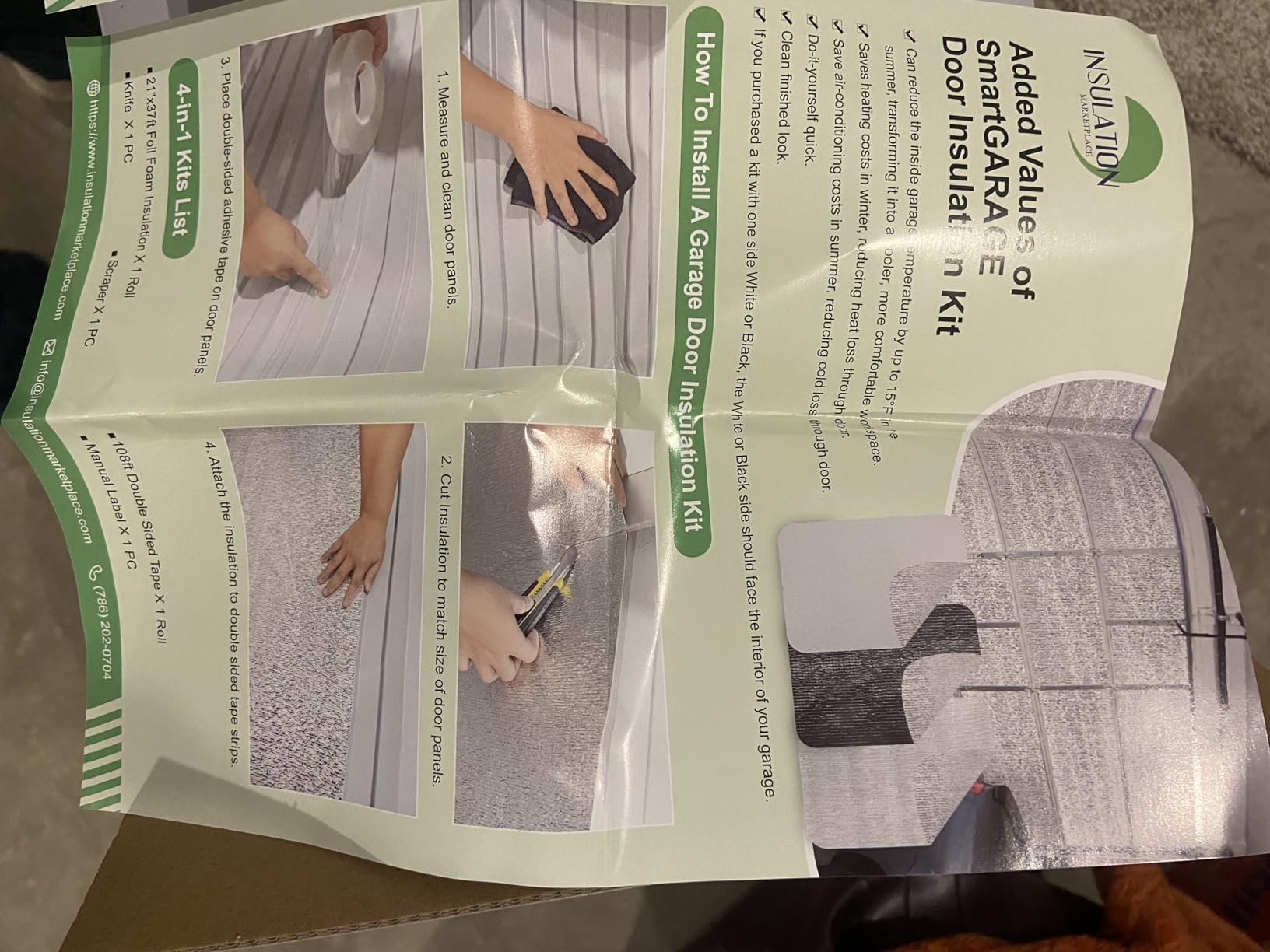 SmartGARAGE - Reflective Garage Door Insulation Kit (Black) customer photo 2