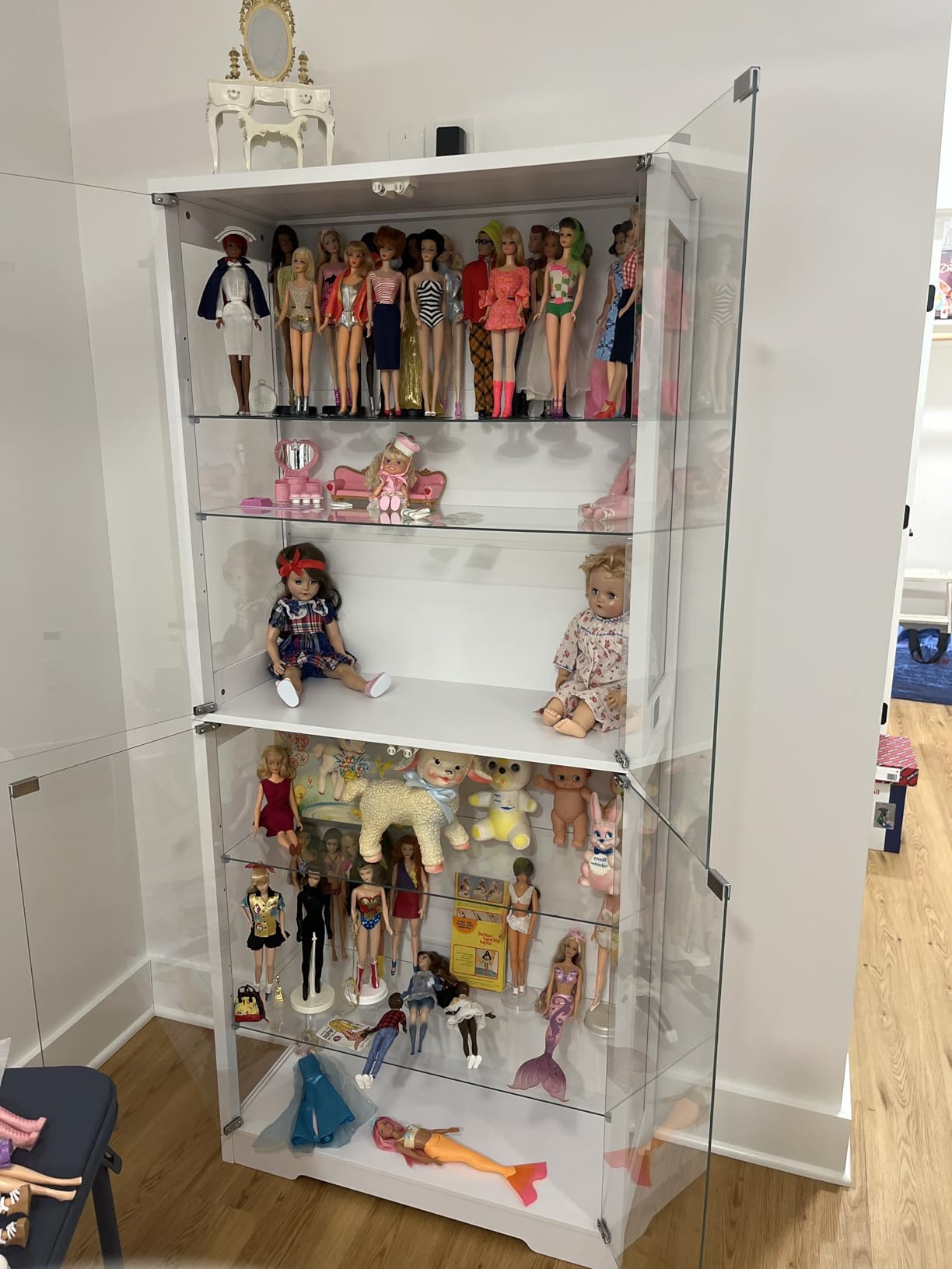 Display Cabinet with Glass Door, 6-Tier 71